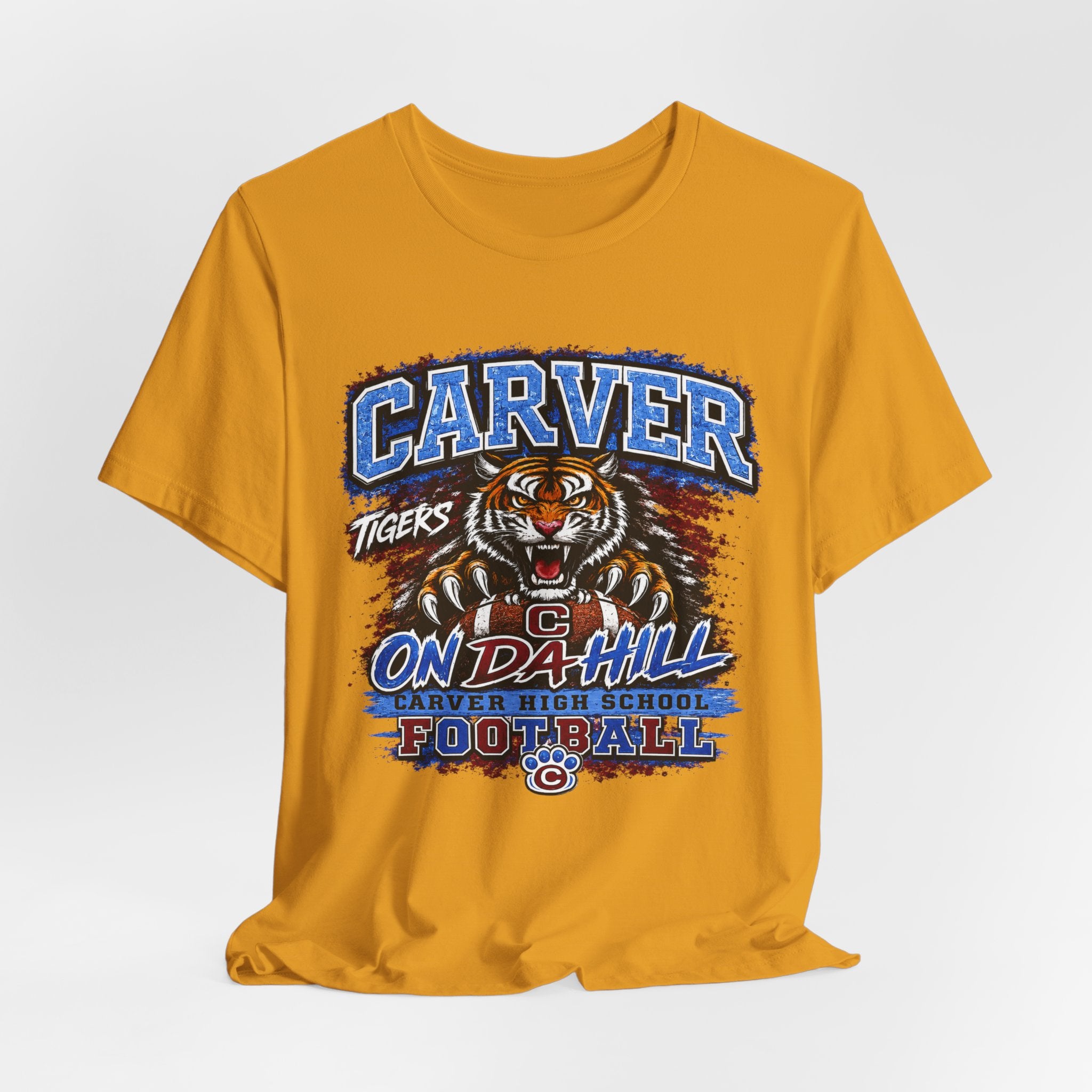 Carver Tigers On Da Hill T-Shirt | Carver High School Football Graphic Tee