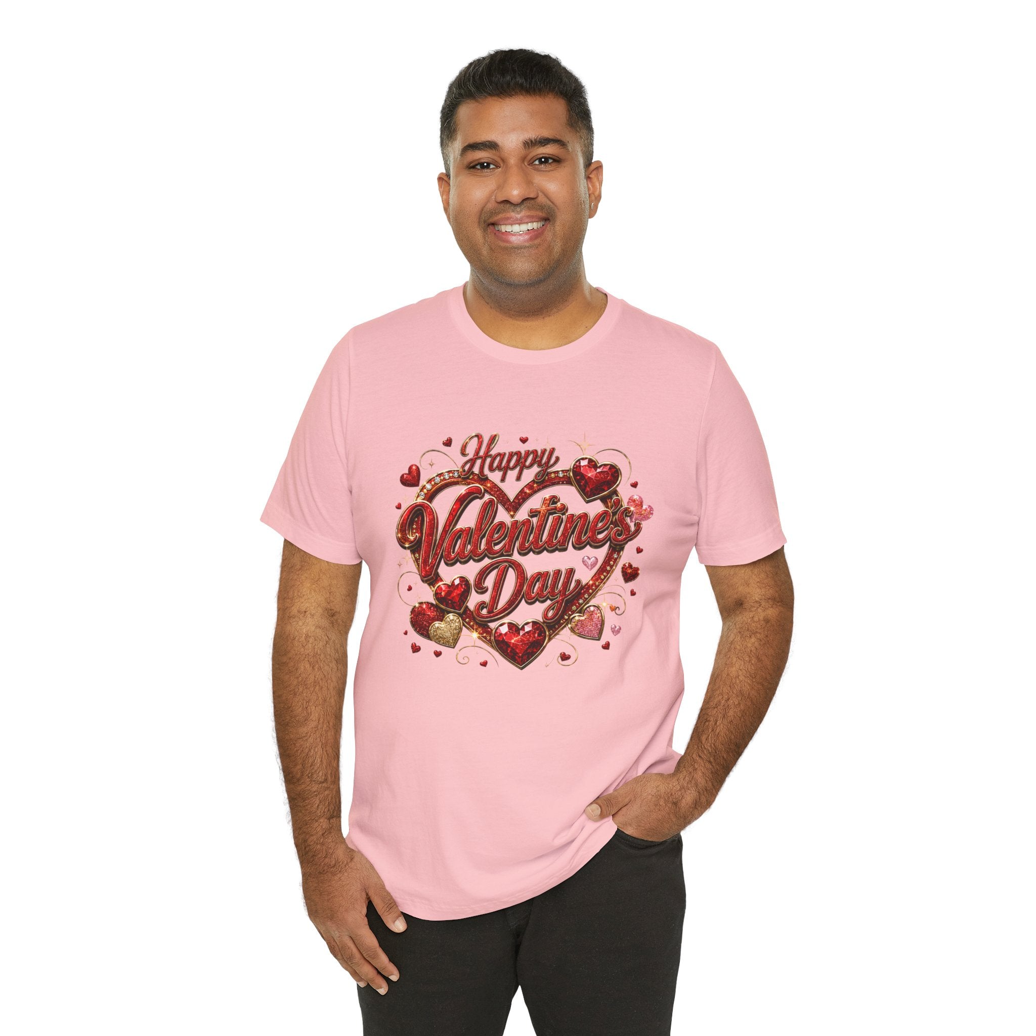 Happy Valentine's Day Glam Heart T-Shirt