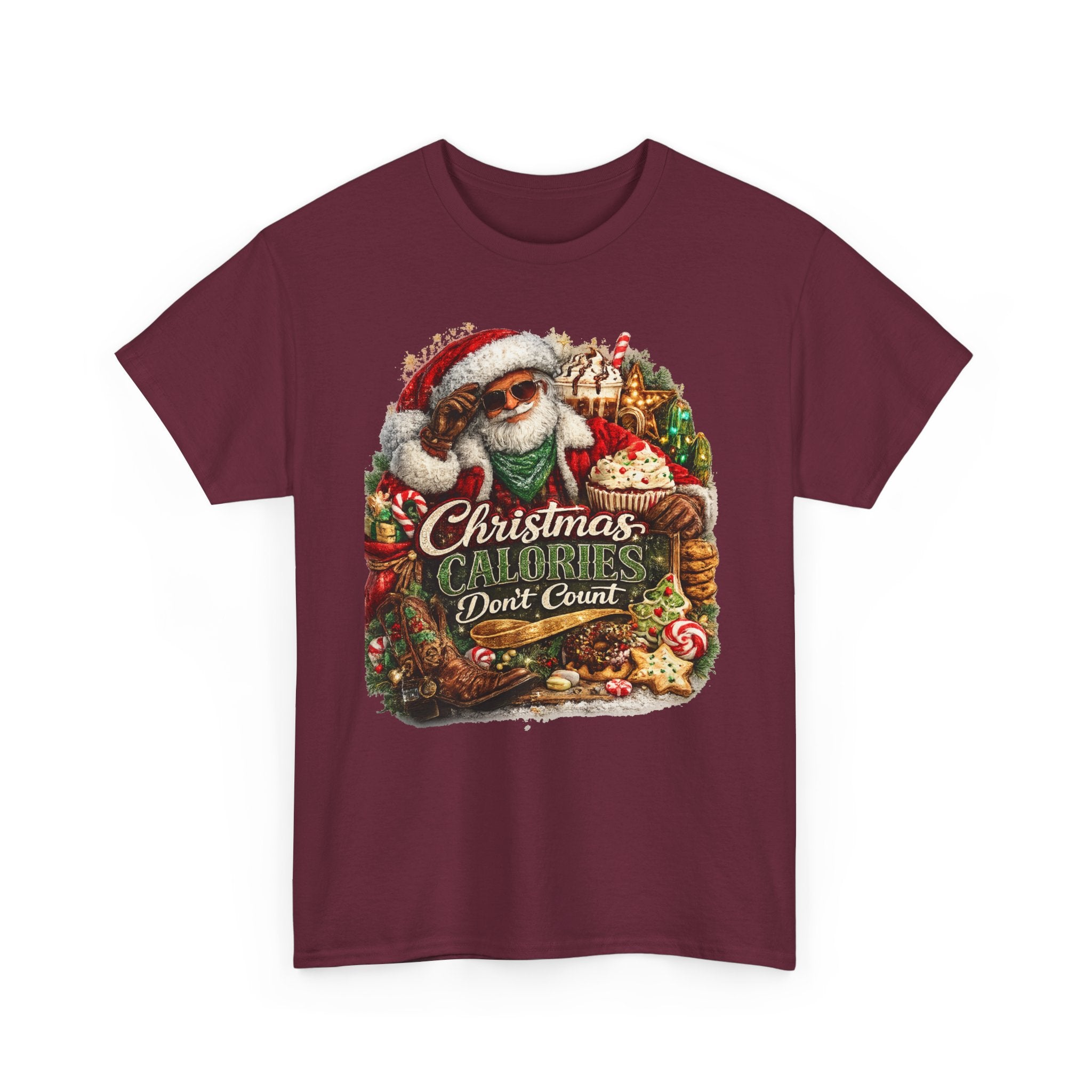 Christmas Calories Don't Count Shirt – Funny Holiday Tee | Christmas Foodie Gift
