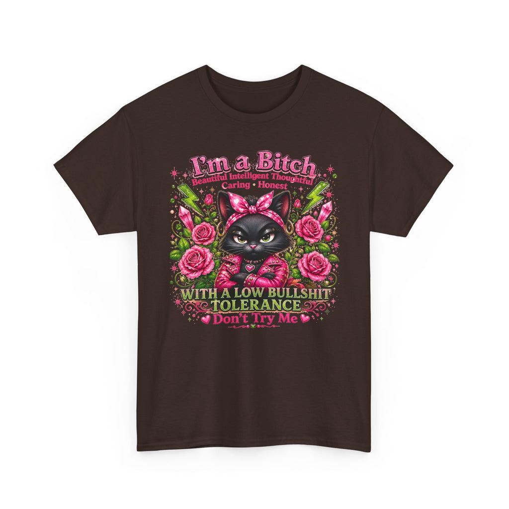 I'm a B.I.T.C.H. Sassy Cat Shirt – Beautiful Intelligent Thoughtful Caring Honest | Funny Attitude Tee