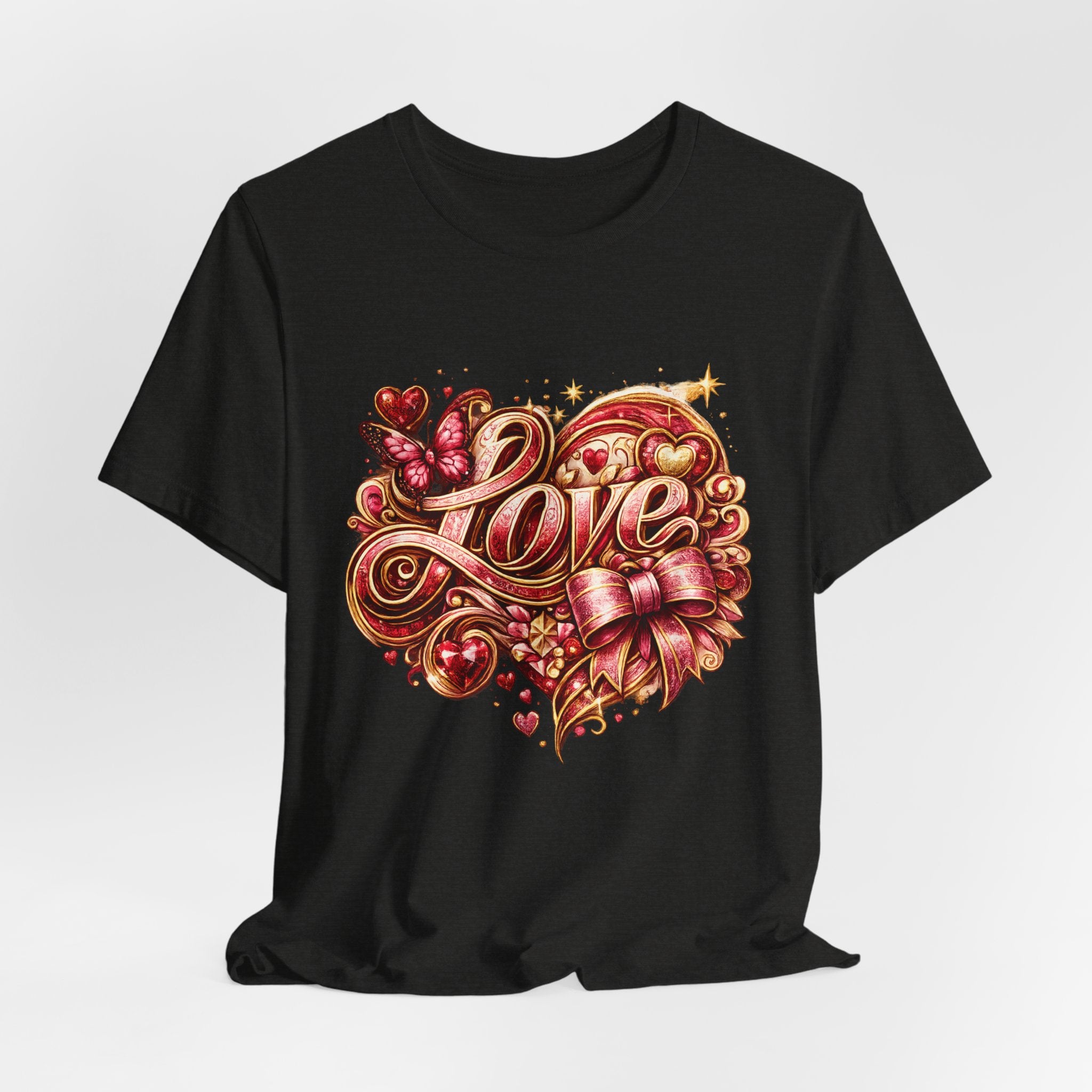Love – Butterfly & Bow Valentine's Day T-Shirt