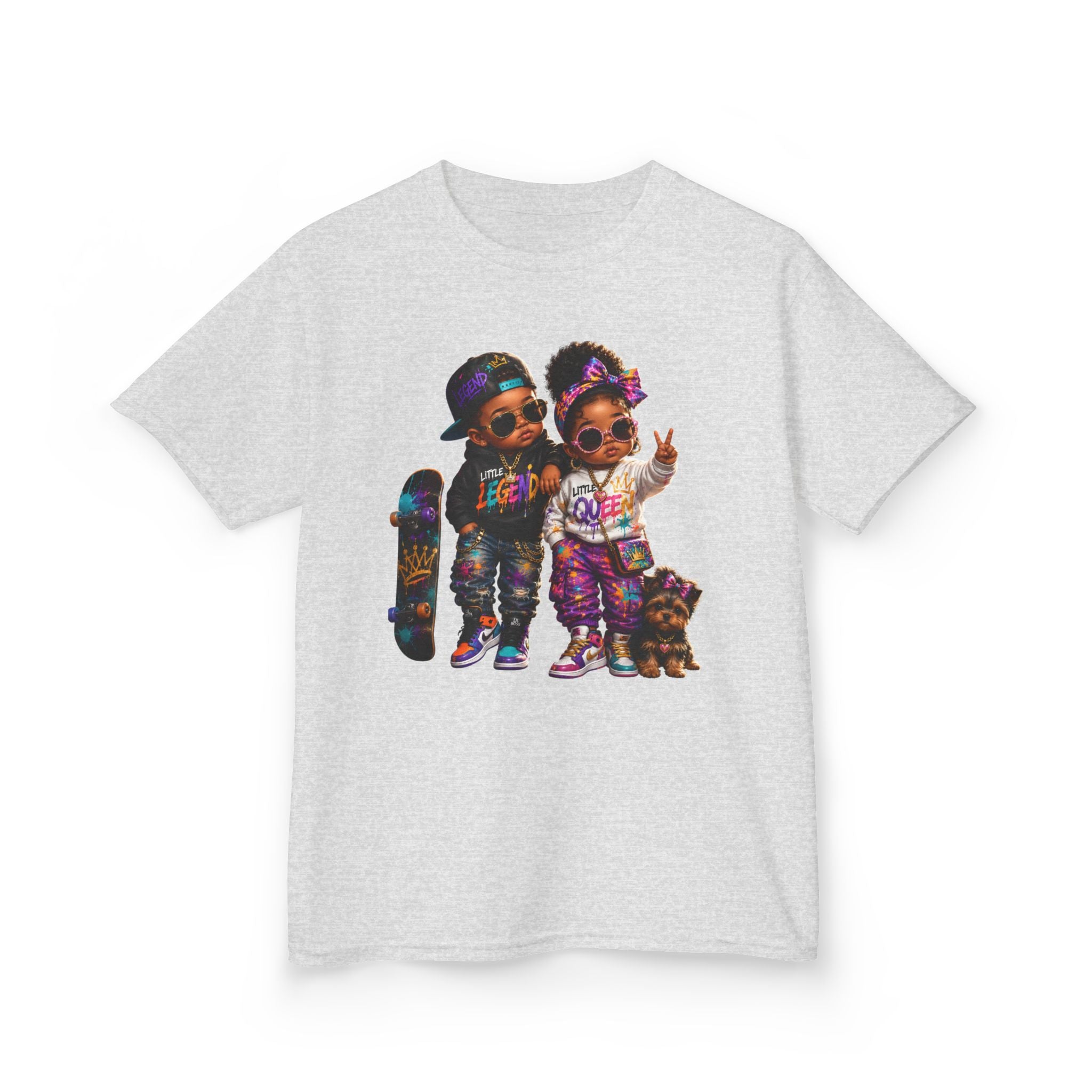 Little Legend & Little Queen T-Shirt | Back to School Hip Hop Kids Graphic Tee | Urban Streetwear Shirt