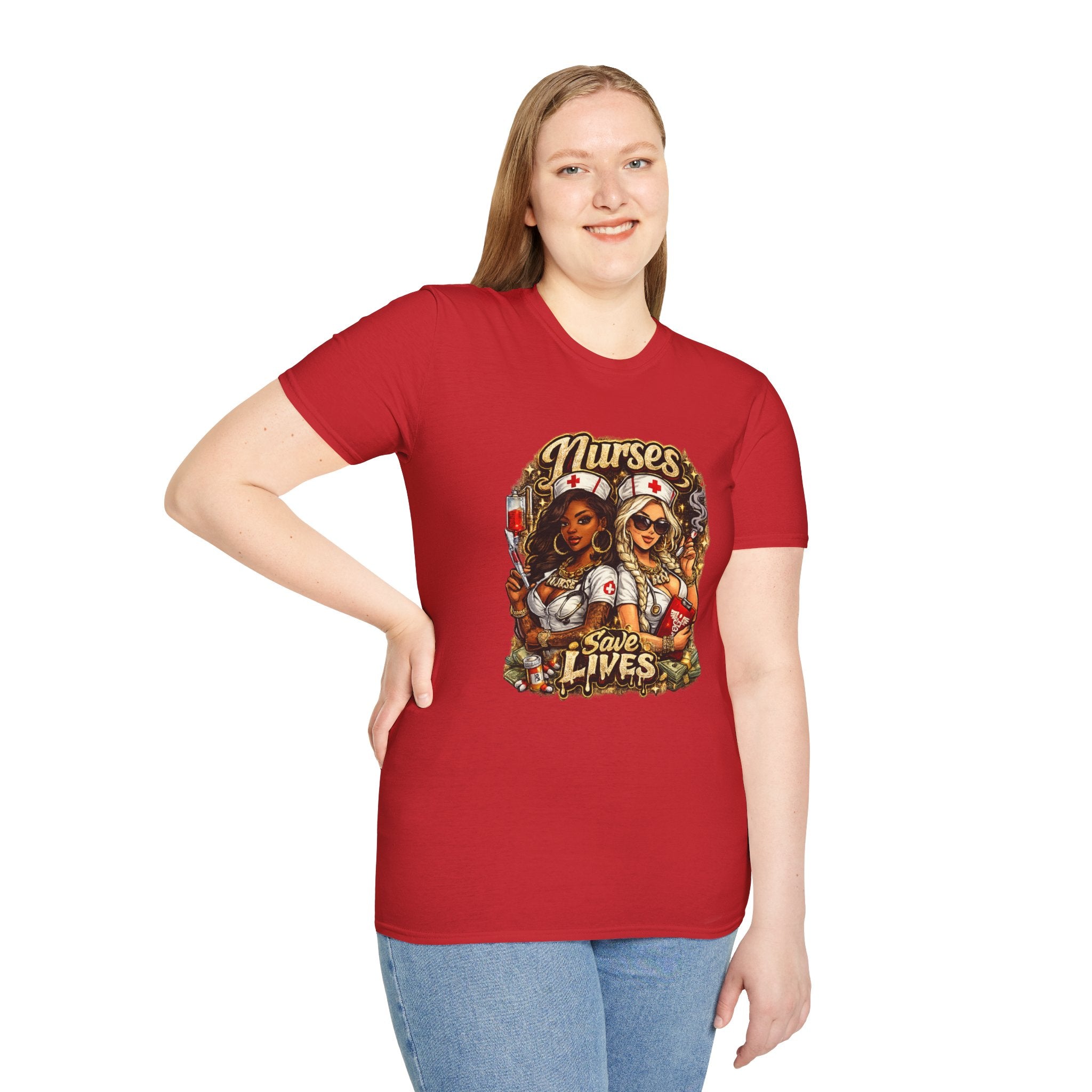 Nurses Save Lives T-Shirt | Nurse Appreciation Gift | Bold Nurse Graphic Tee