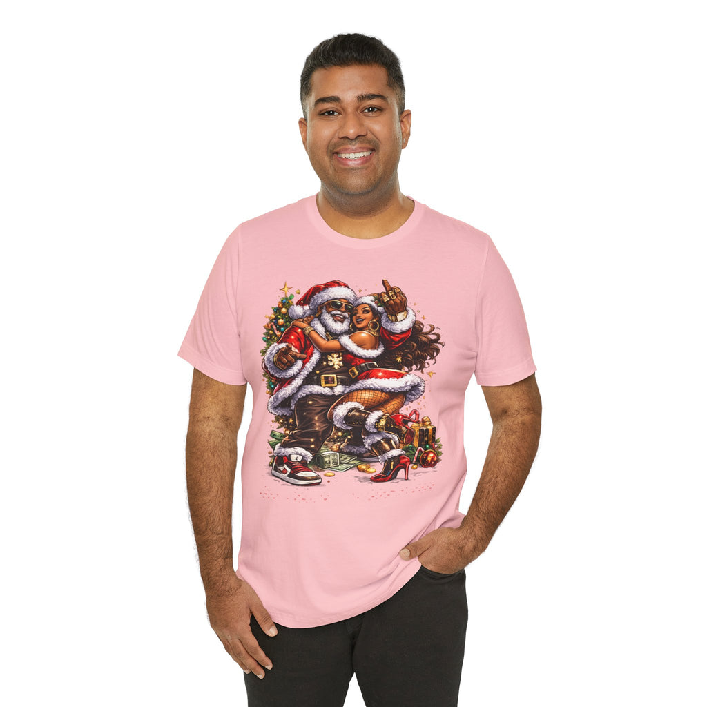 Hip Hop Santa & Mrs. Claus – Urban Christmas T-Shirt