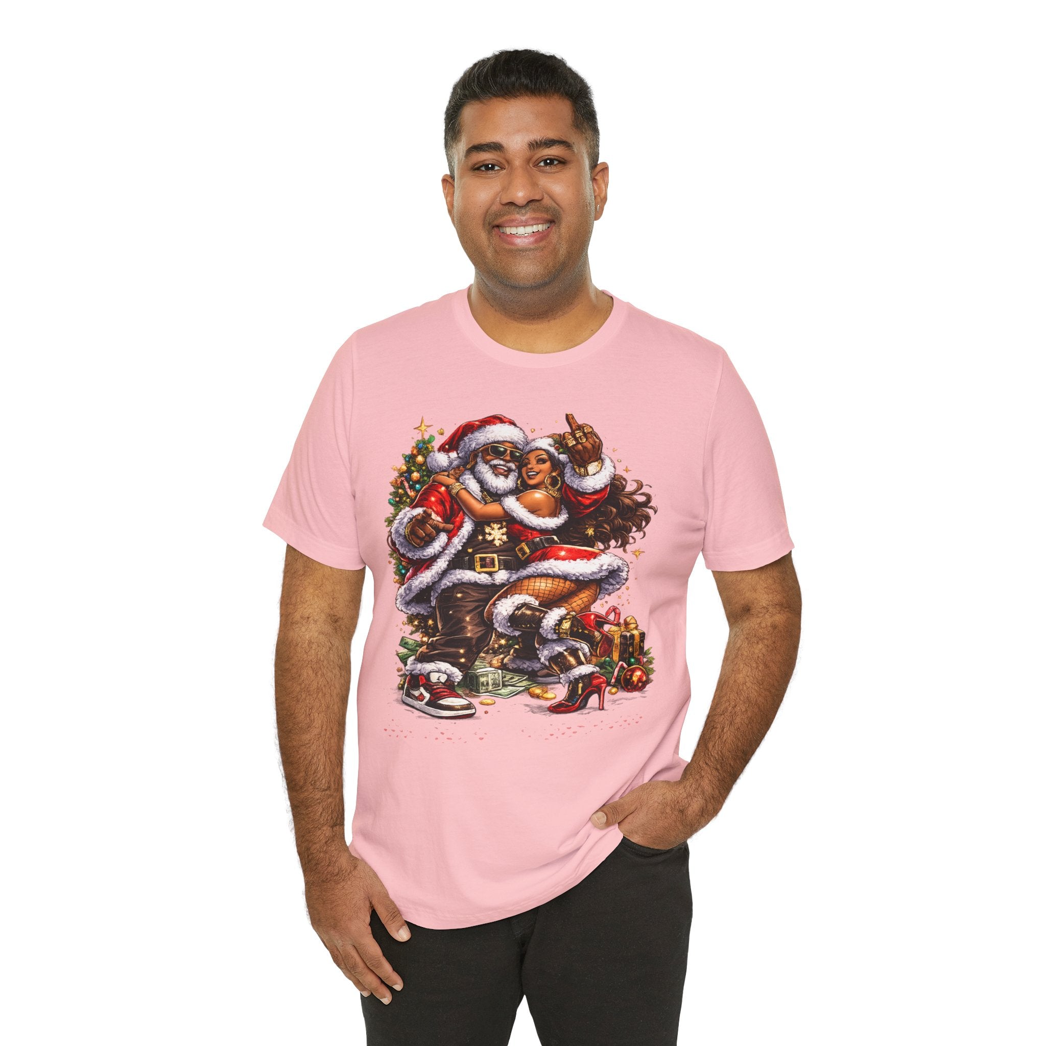 Hip Hop Santa & Mrs. Claus – Urban Christmas T-Shirt