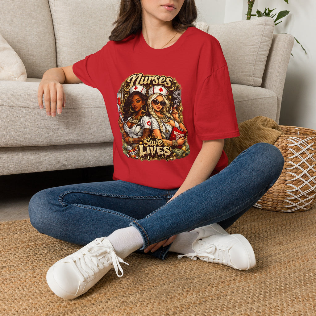 Nurses Save Lives T-Shirt | Nurse Appreciation Gift | Bold Nurse Graphic Tee