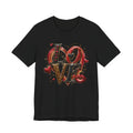 LOVE – Leopard Print & Glitter Valentine's Day T-Shirt
