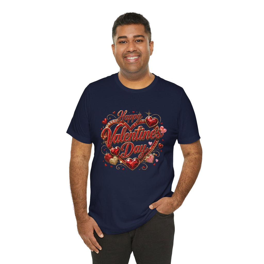 Happy Valentine's Day Glam Heart T-Shirt