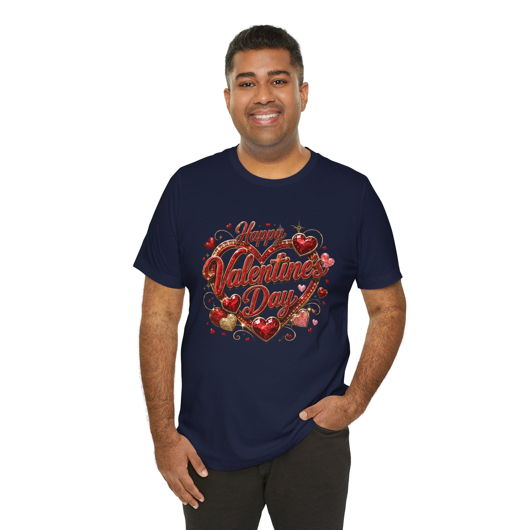 Happy Valentine's Day Glam Heart T-Shirt