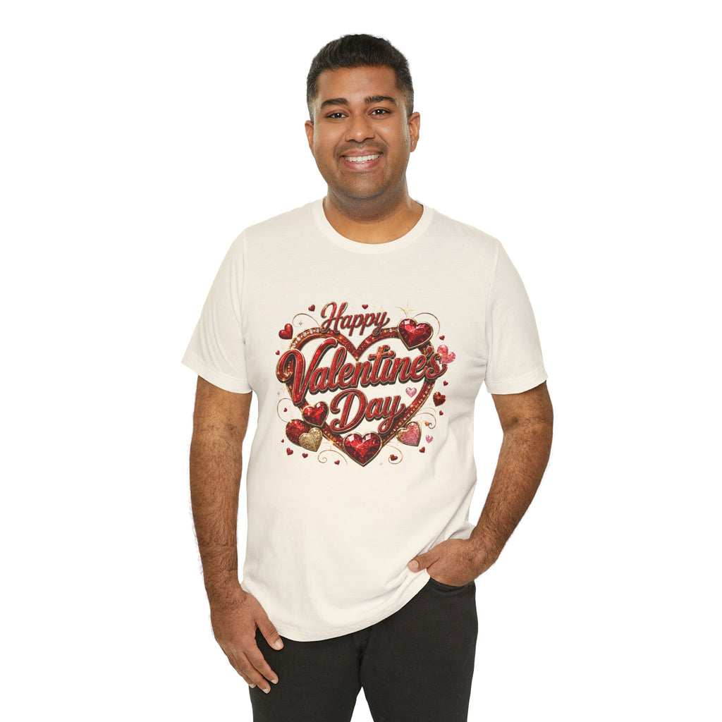 Happy Valentine's Day Glam Heart T-Shirt