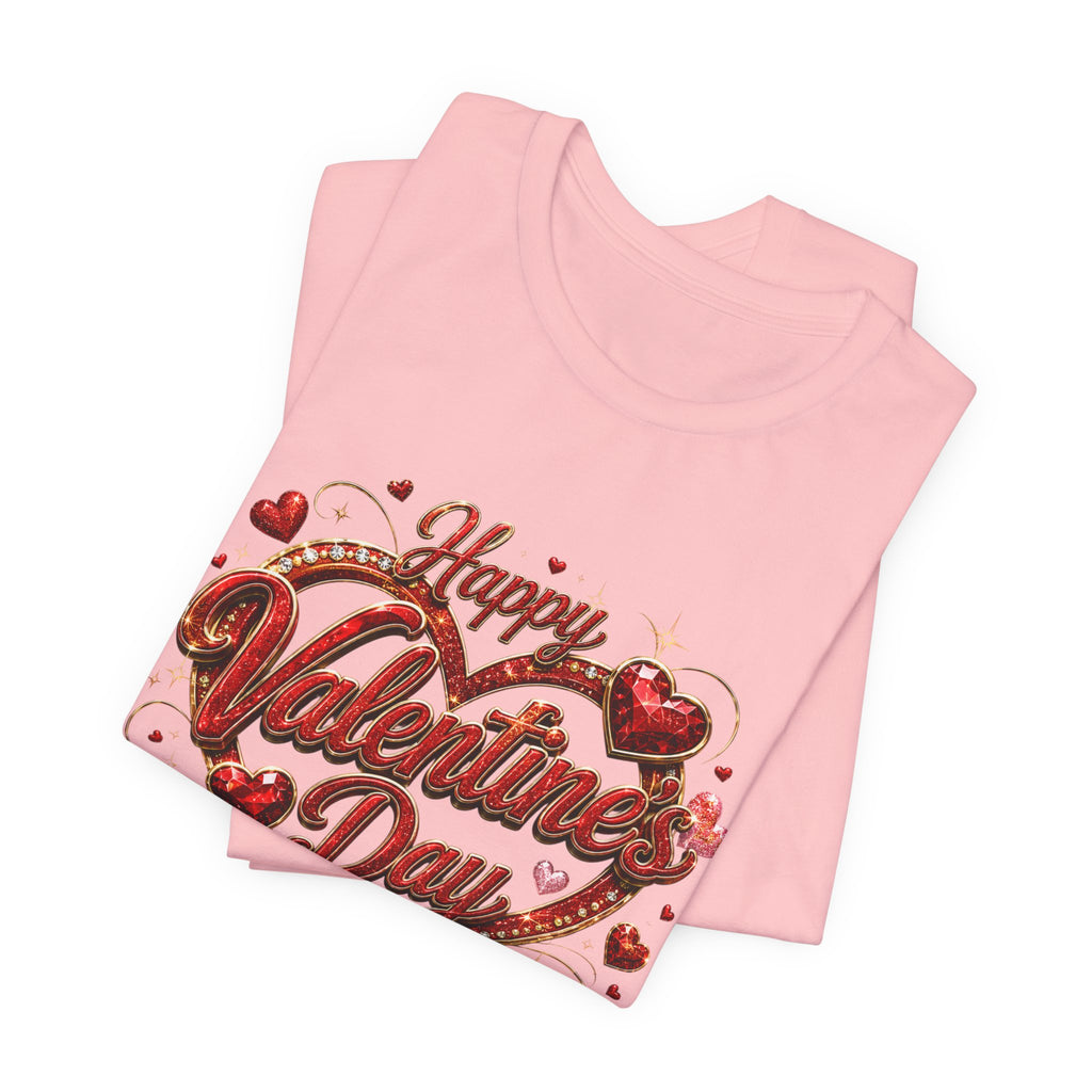 Happy Valentine's Day Glam Heart T-Shirt