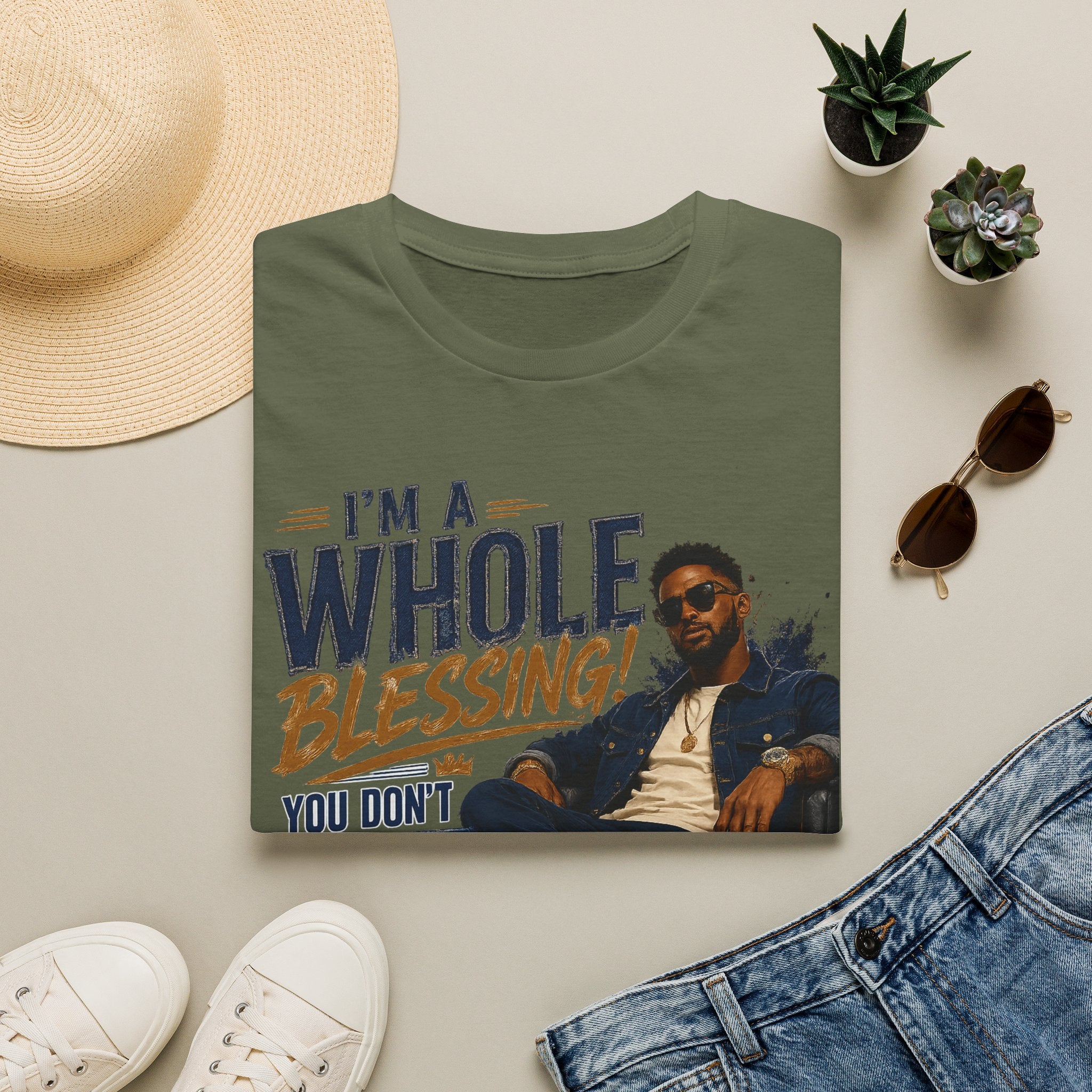 I'm A Whole Blessing T-Shirt — Inspirational Faith Graphic Tee