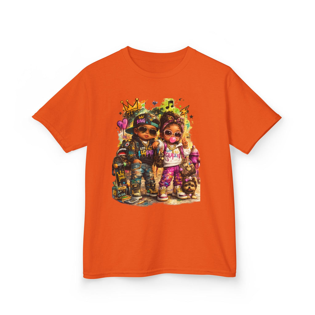 Lil Legend & Lil Queen T-Shirt | Hip Hop Kids Graffiti Graphic Tee | Urban Streetwear Kids Shirt