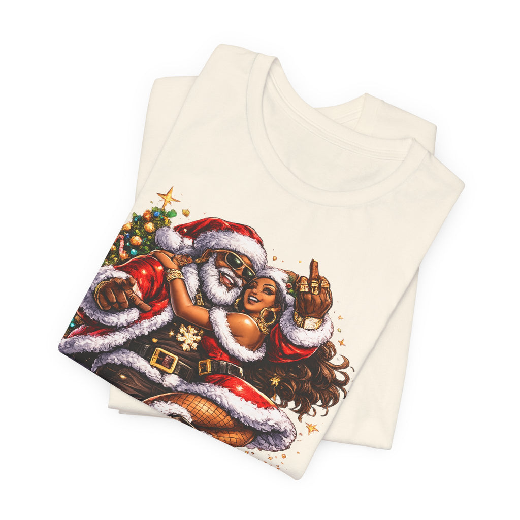 Hip Hop Santa & Mrs. Claus – Urban Christmas T-Shirt