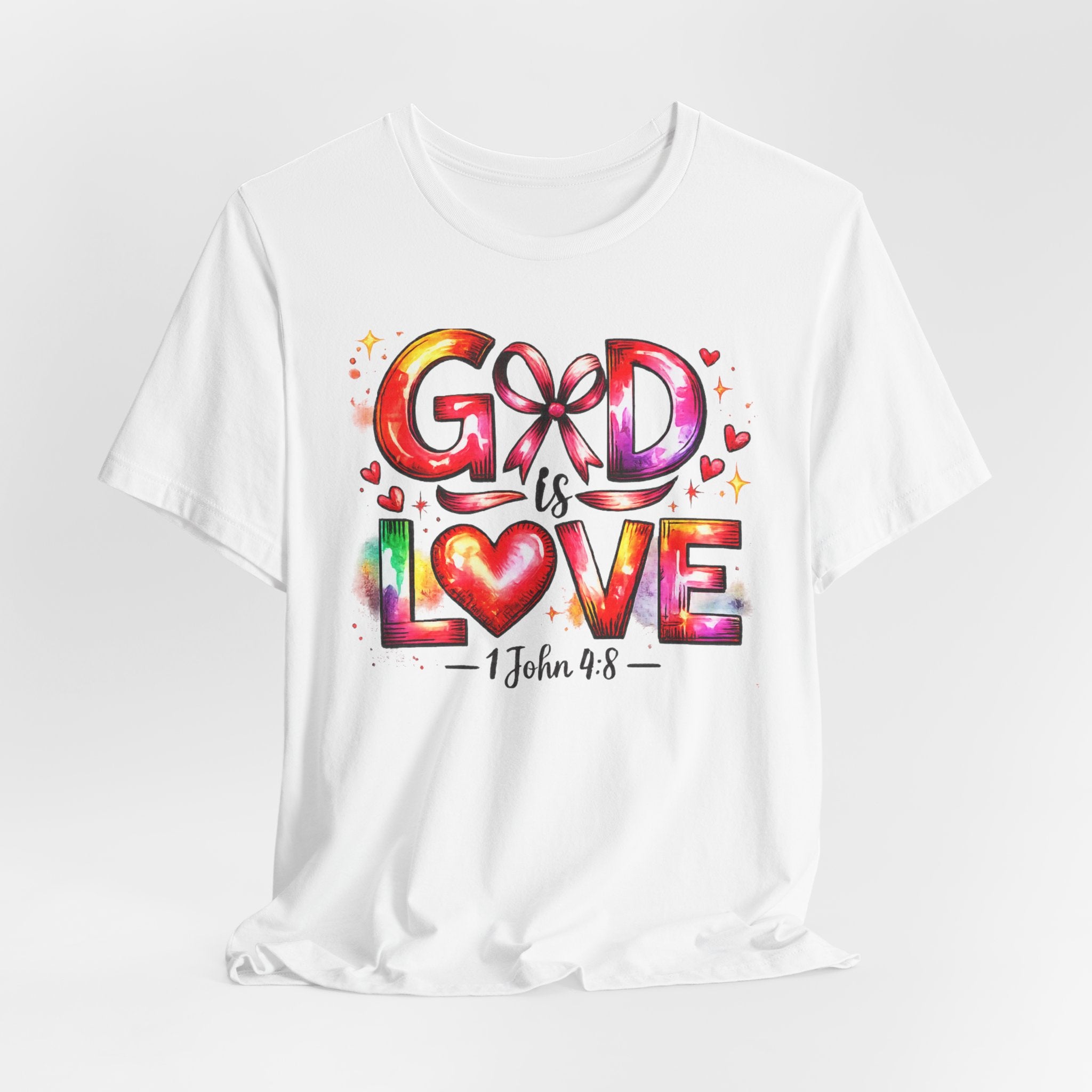 God is Love – 1 John 4:8 Christian Faith T-Shirt