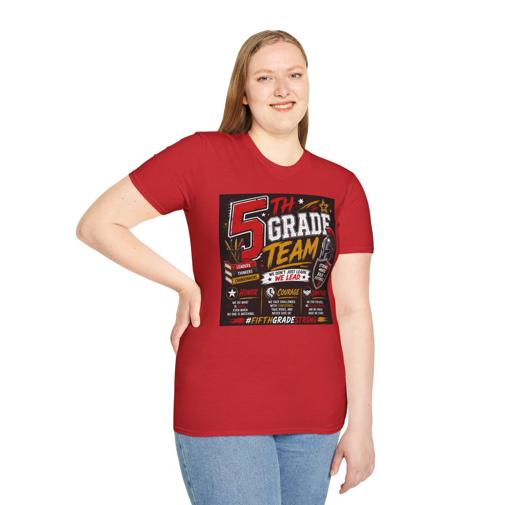 5th Grade Team T-Shirt — Retro School Spirit Design