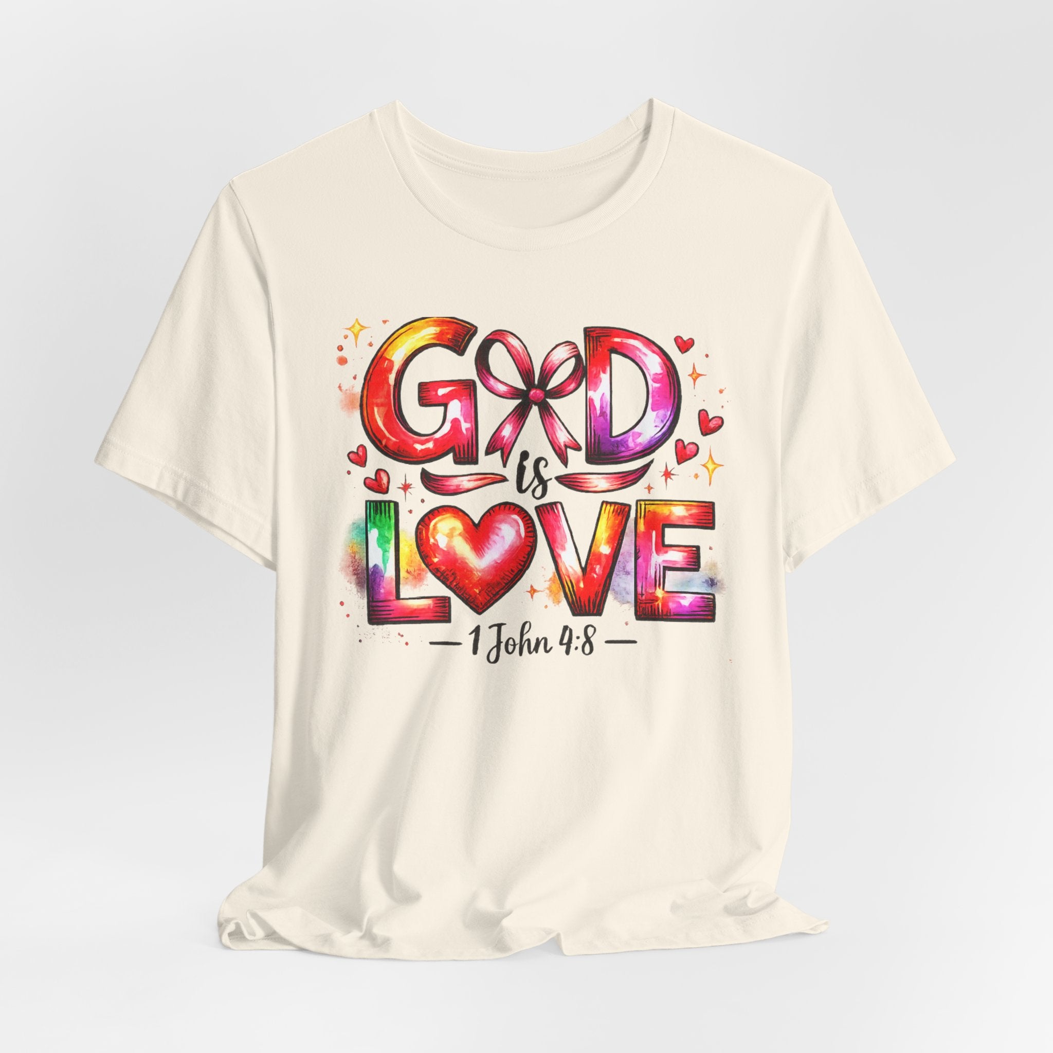God is Love – 1 John 4:8 Christian Faith T-Shirt