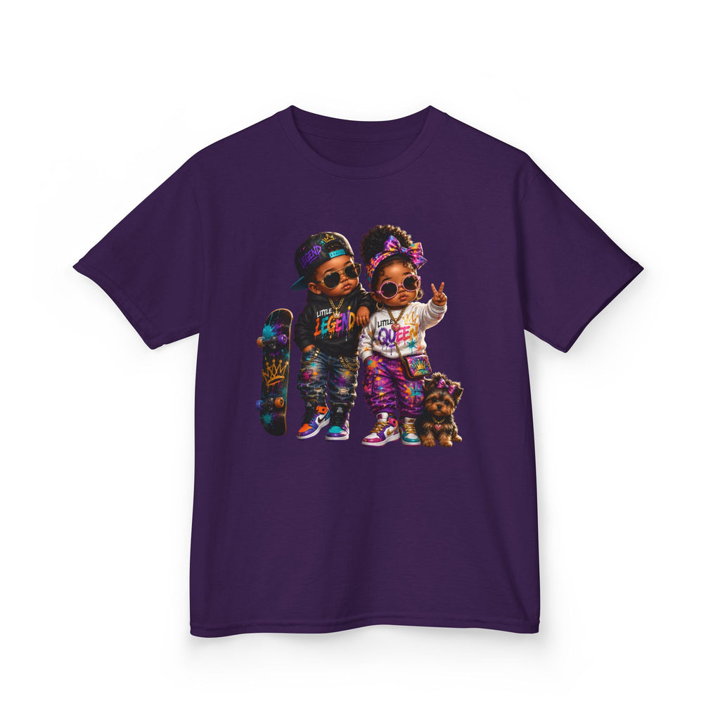 Little Legend & Little Queen T-Shirt | Back to School Hip Hop Kids Graphic Tee | Urban Streetwear Shirt