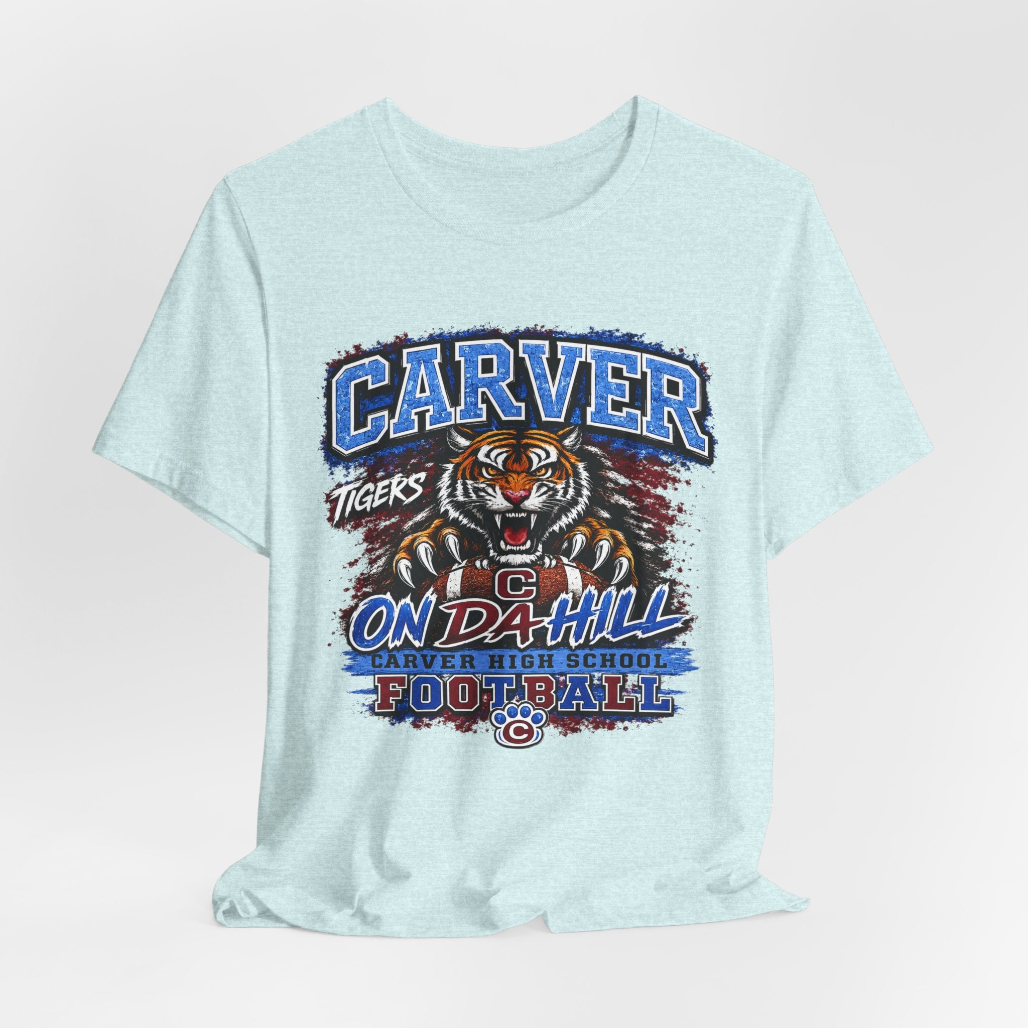 Carver Tigers On Da Hill T-Shirt | Carver High School Football Graphic Tee