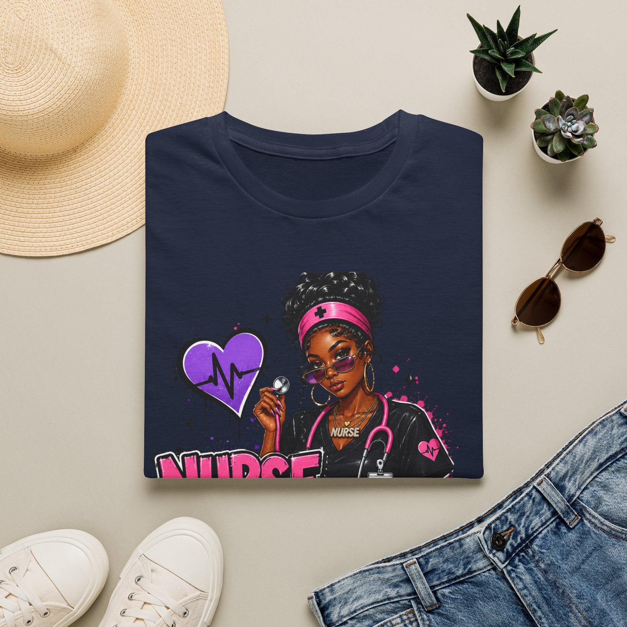 Nurse In Progress T-Shirt | Future Nurse Gift | Black Girl Nurse Graphic Tee