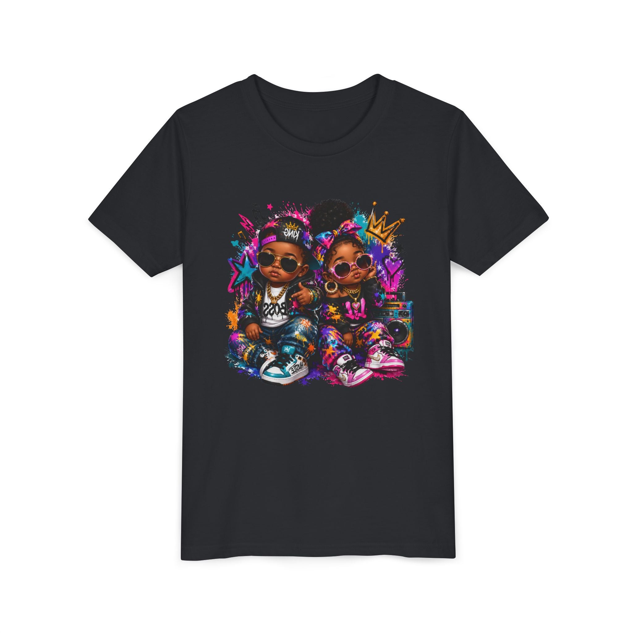 Lil King & Queen T-Shirt | Hip Hop Baby Graphic Tee | Urban Kids Streetwear Shirt
