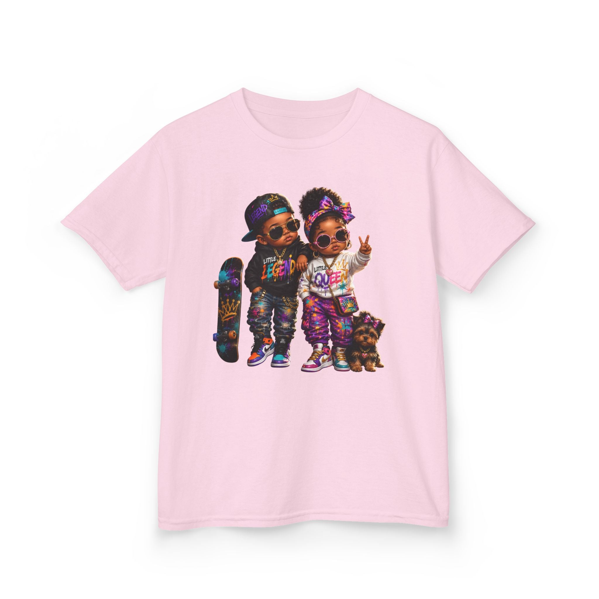 Little Legend & Little Queen T-Shirt | Back to School Hip Hop Kids Graphic Tee | Urban Streetwear Shirt