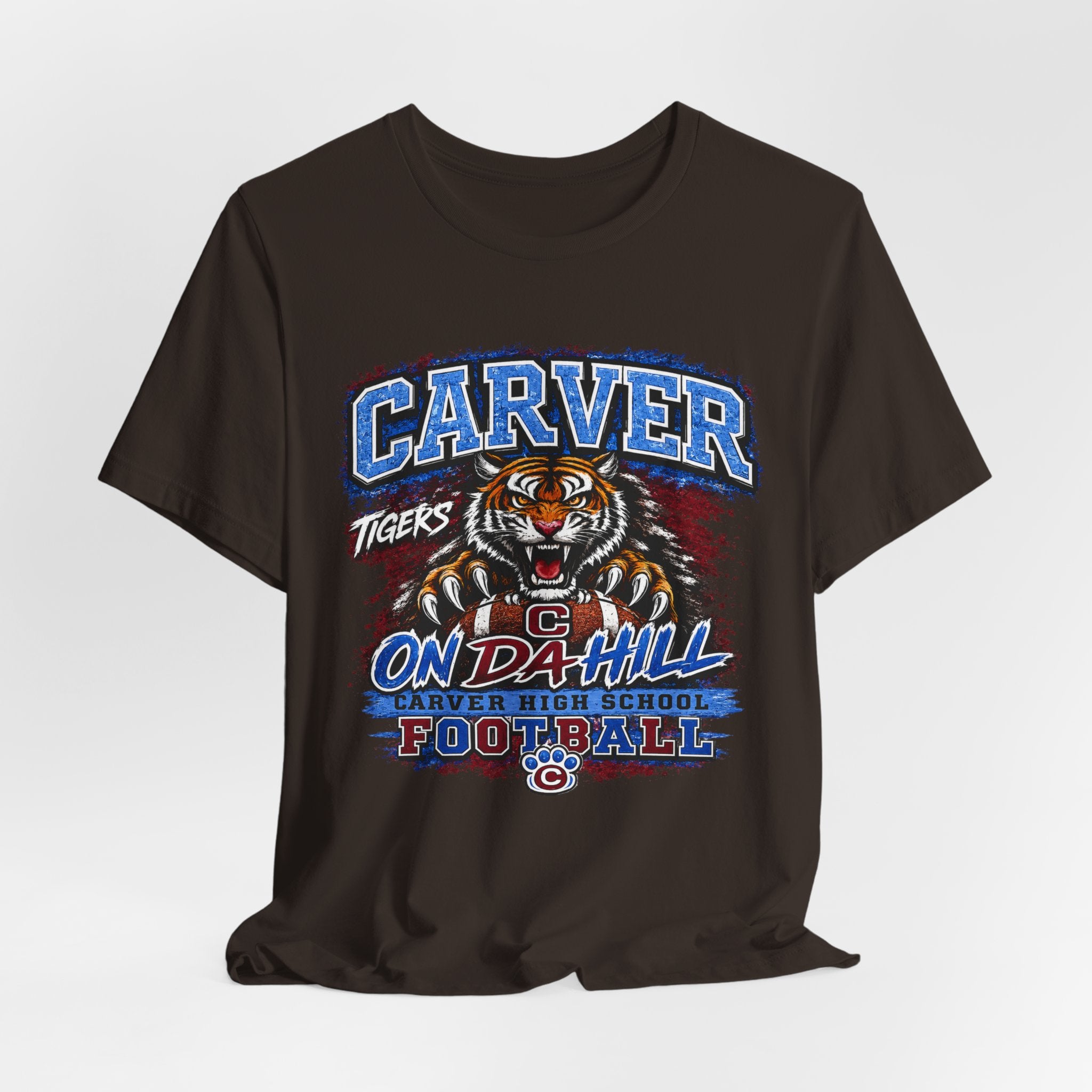 Carver Tigers On Da Hill T-Shirt | Carver High School Football Graphic Tee