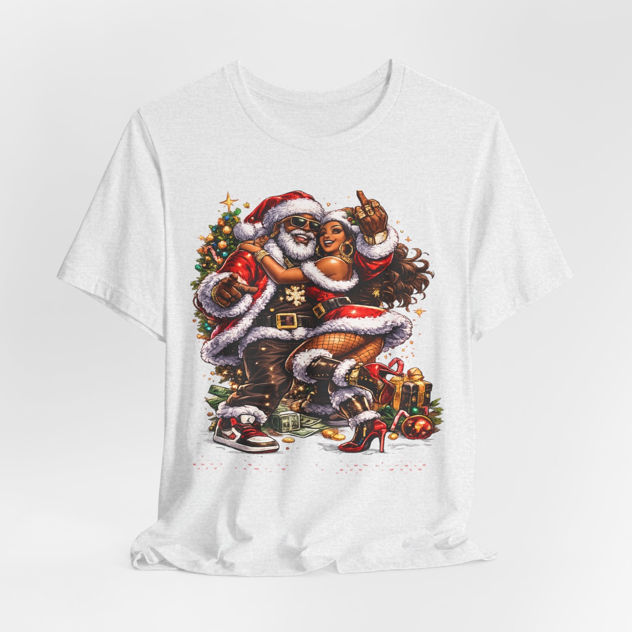 Hip Hop Santa & Mrs. Claus – Urban Christmas T-Shirt