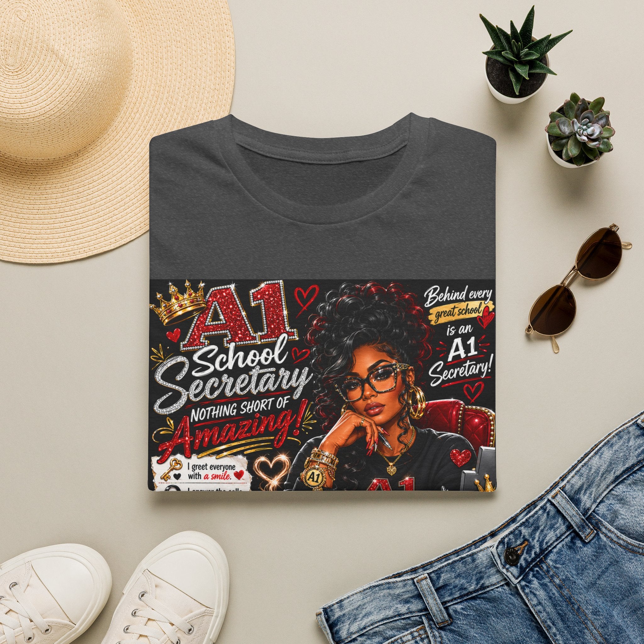 A1 School Secretary Graphic T-Shirt — Nothing Short of Amazing