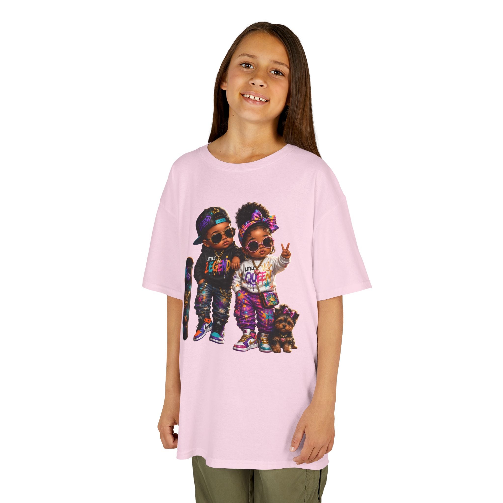 Little Legend & Little Queen T-Shirt | Back to School Hip Hop Kids Graphic Tee | Urban Streetwear Shirt