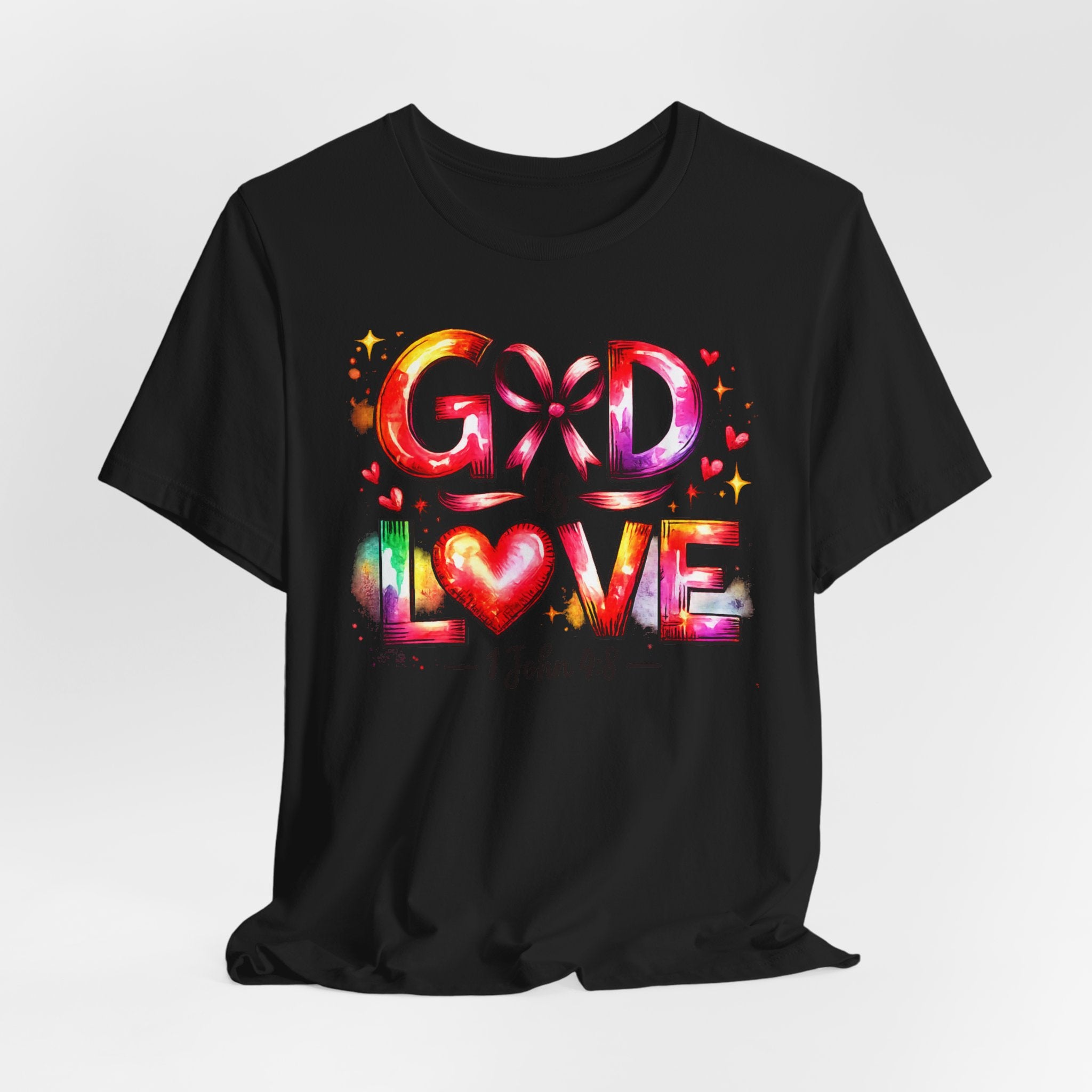 God is Love – 1 John 4:8 Christian Faith T-Shirt