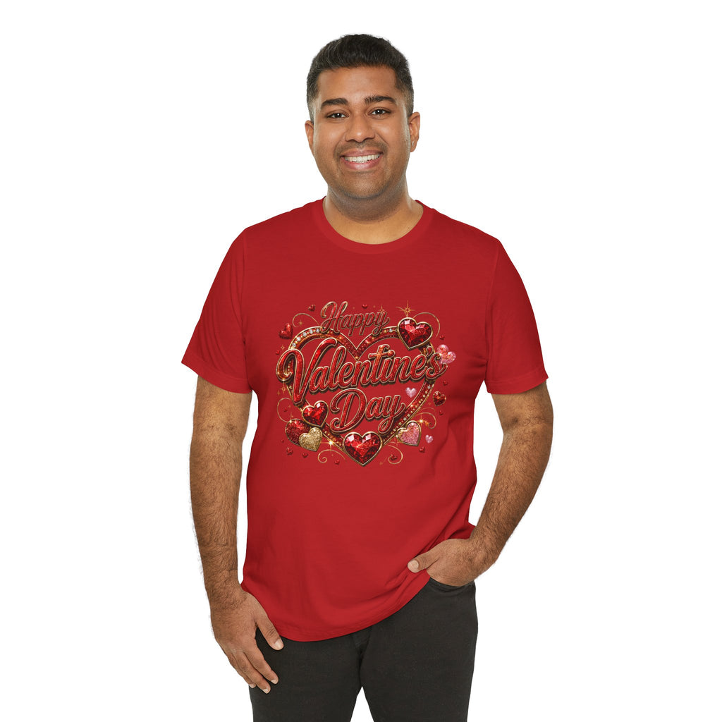 Happy Valentine's Day Glam Heart T-Shirt