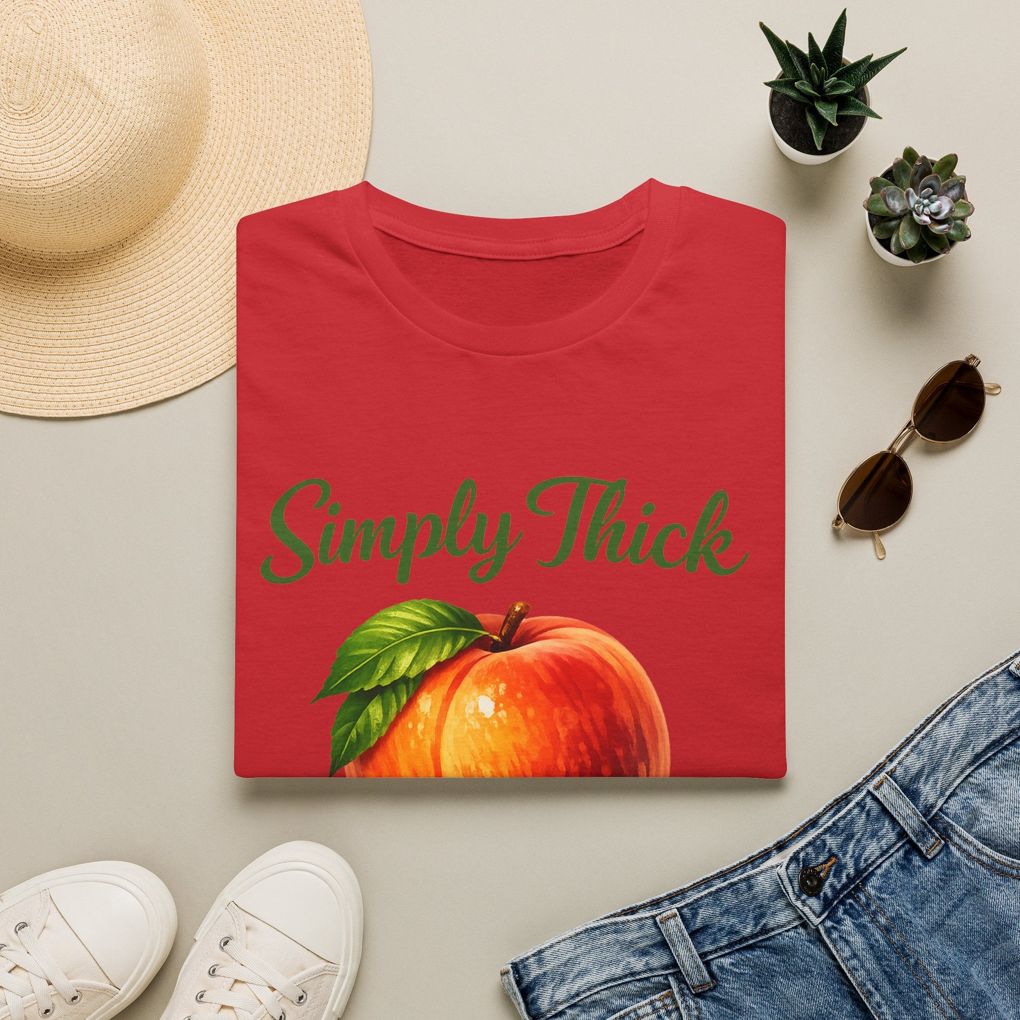 Simply Thick All Natural – Peach Graphic Tee