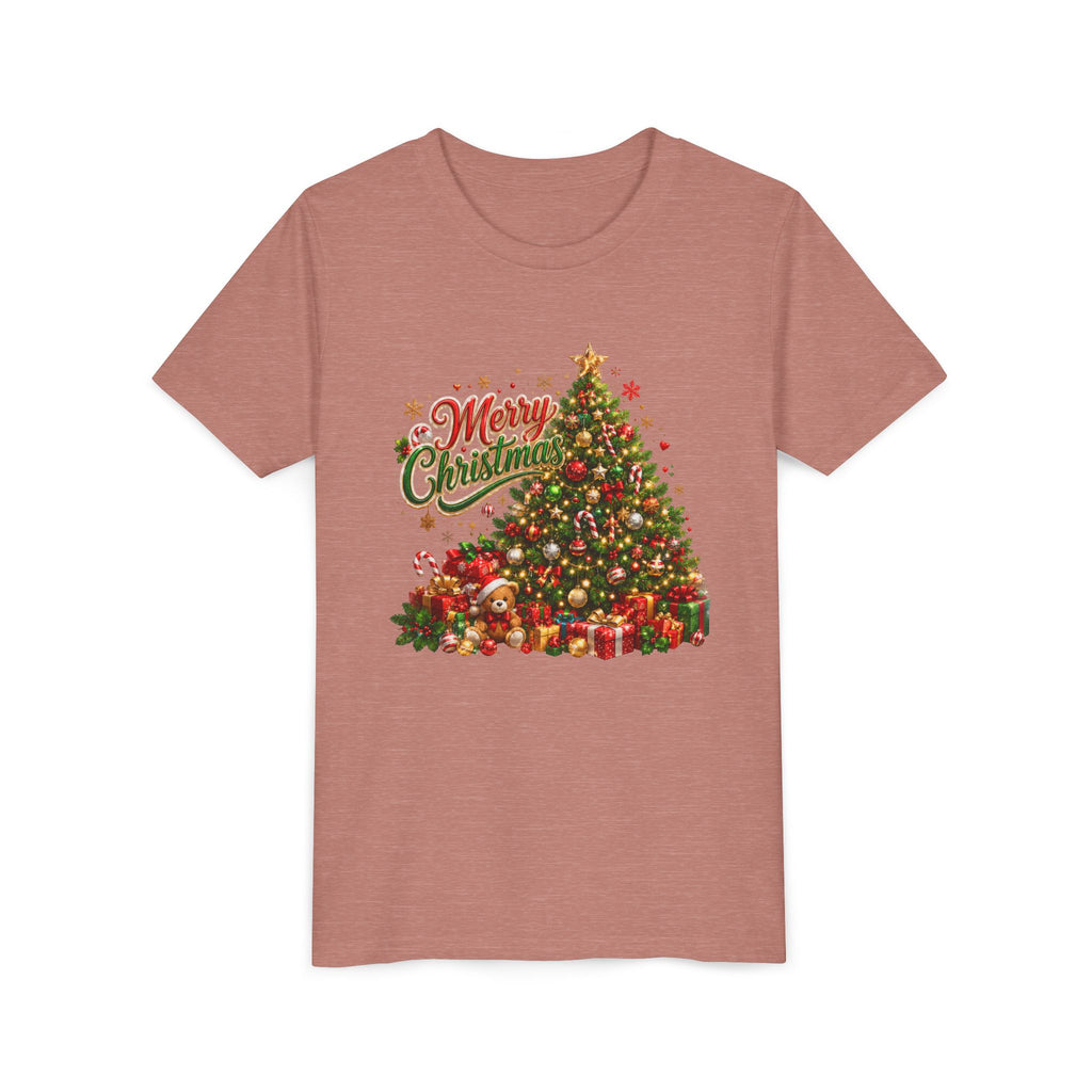 Merry Christmas Tree Shirt – Classic Holiday Tee | Christmas Gift for Kids and Famil