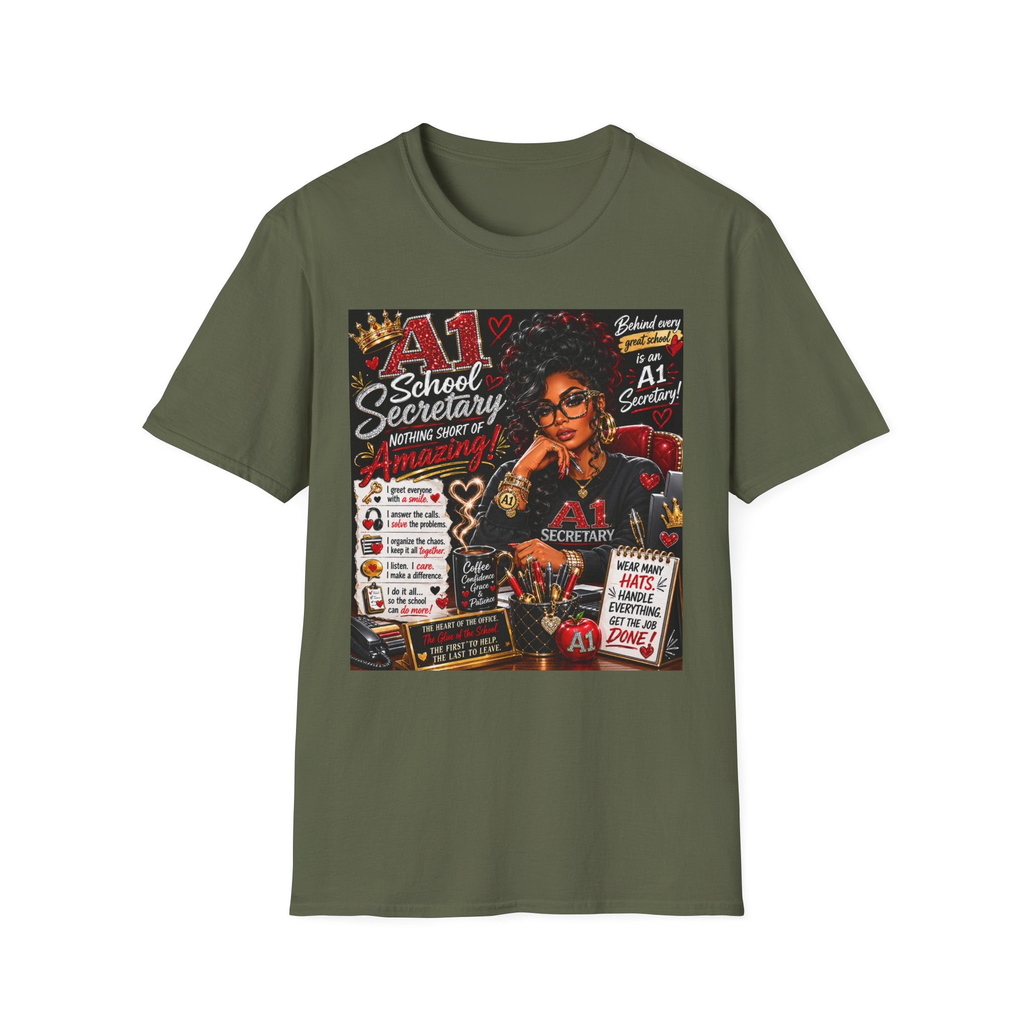 A1 School Secretary Graphic T-Shirt — Nothing Short of Amazing