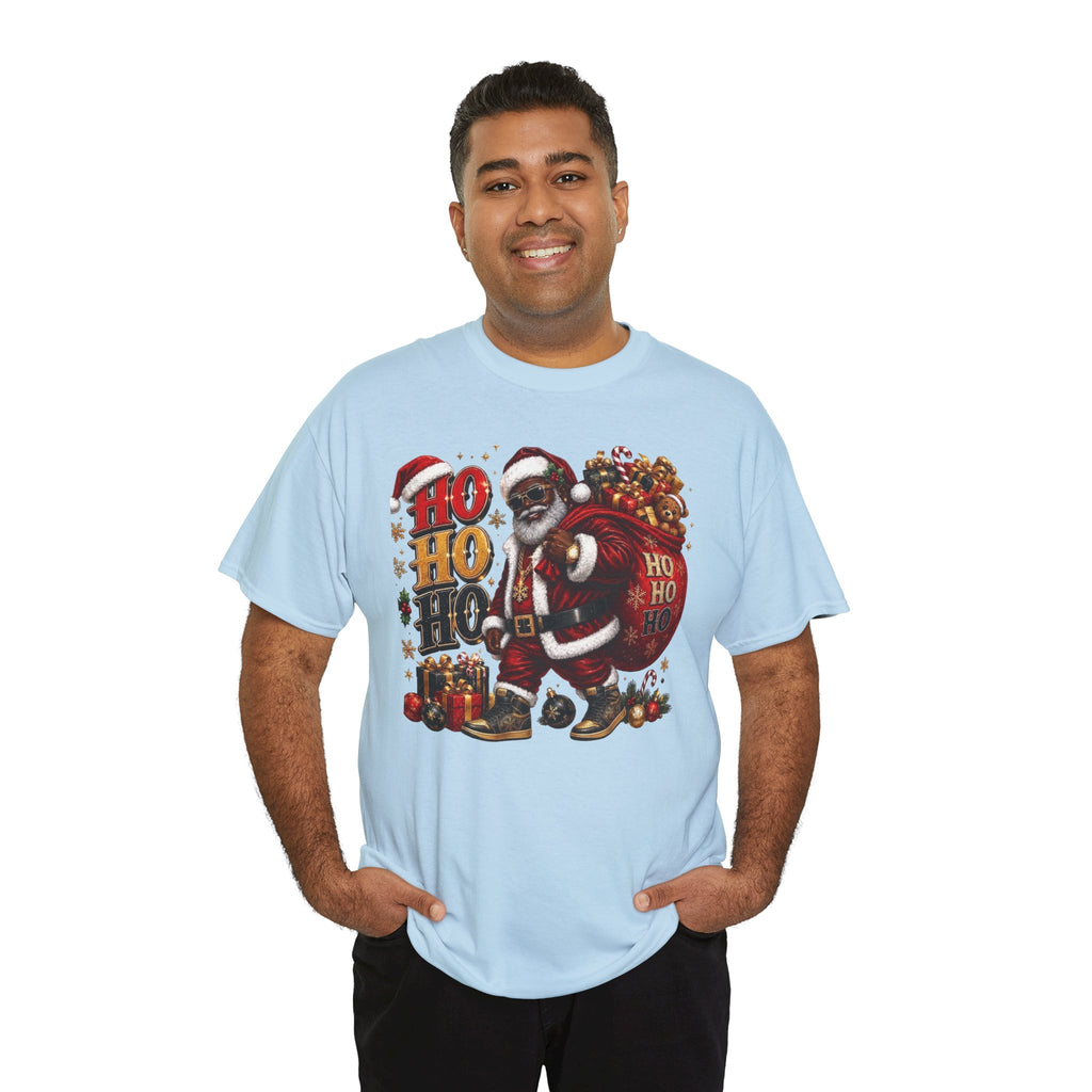 Black Santa Ho Ho Ho Shirt – Melanin Christmas Tee | Holiday Gift for Himz xc