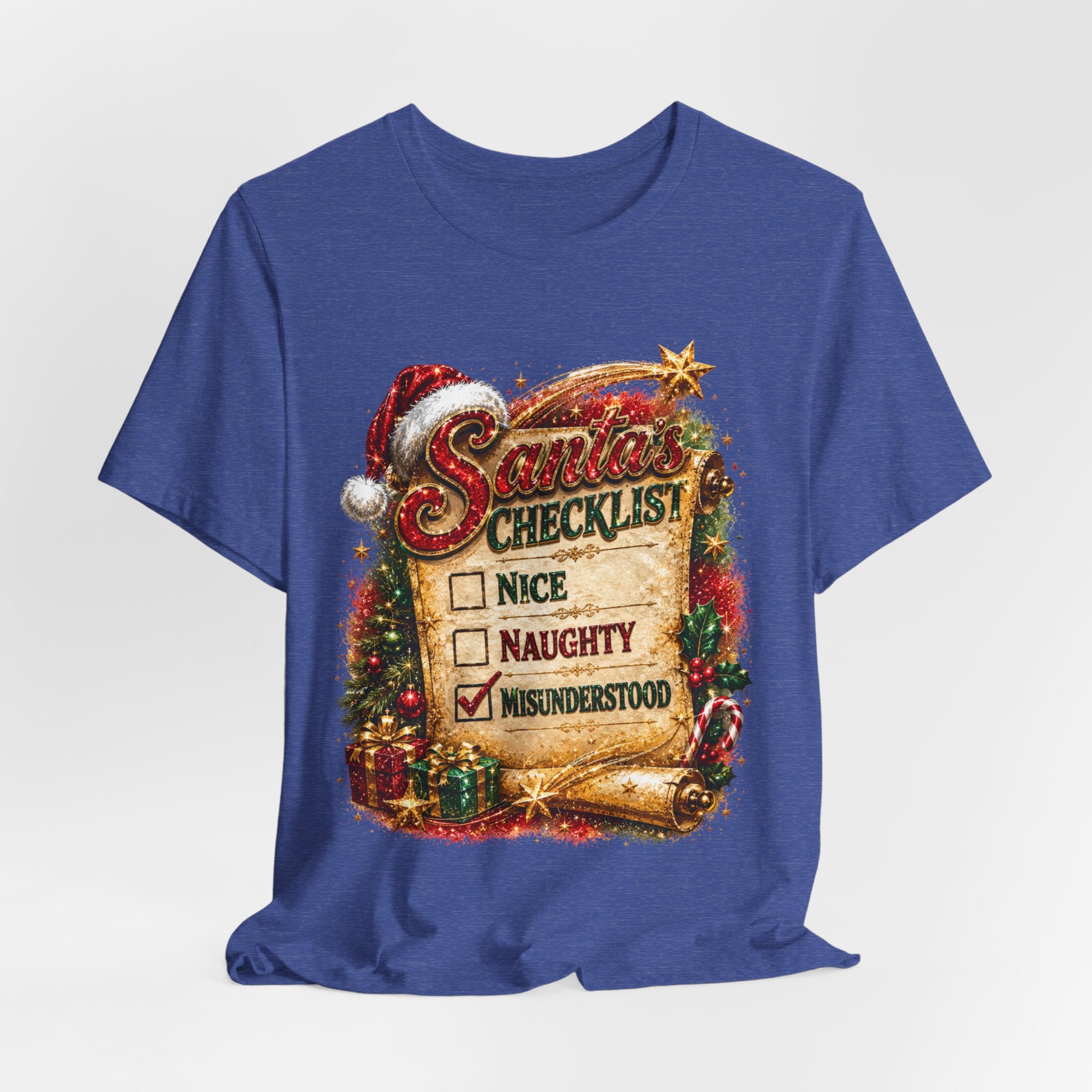 Santa's Checklist: Misunderstood – Funny Christmas T-Shirt