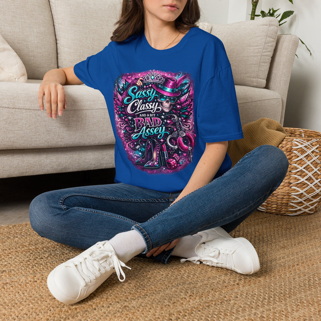 Sassy Classy And A Bit Bad Assey T-Shirt | Skeleton Queen Women's Graphic Tee