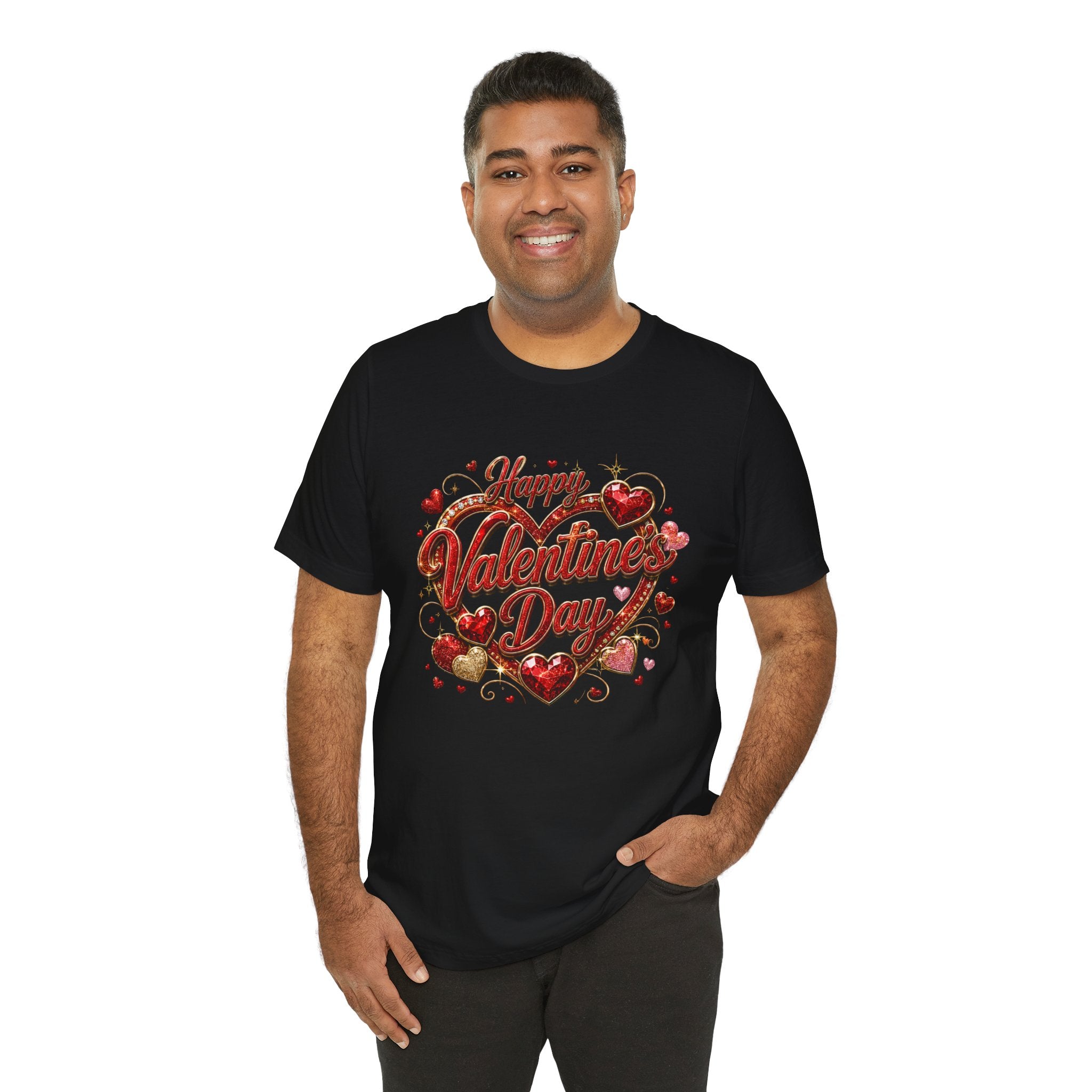Happy Valentine's Day Glam Heart T-Shirt