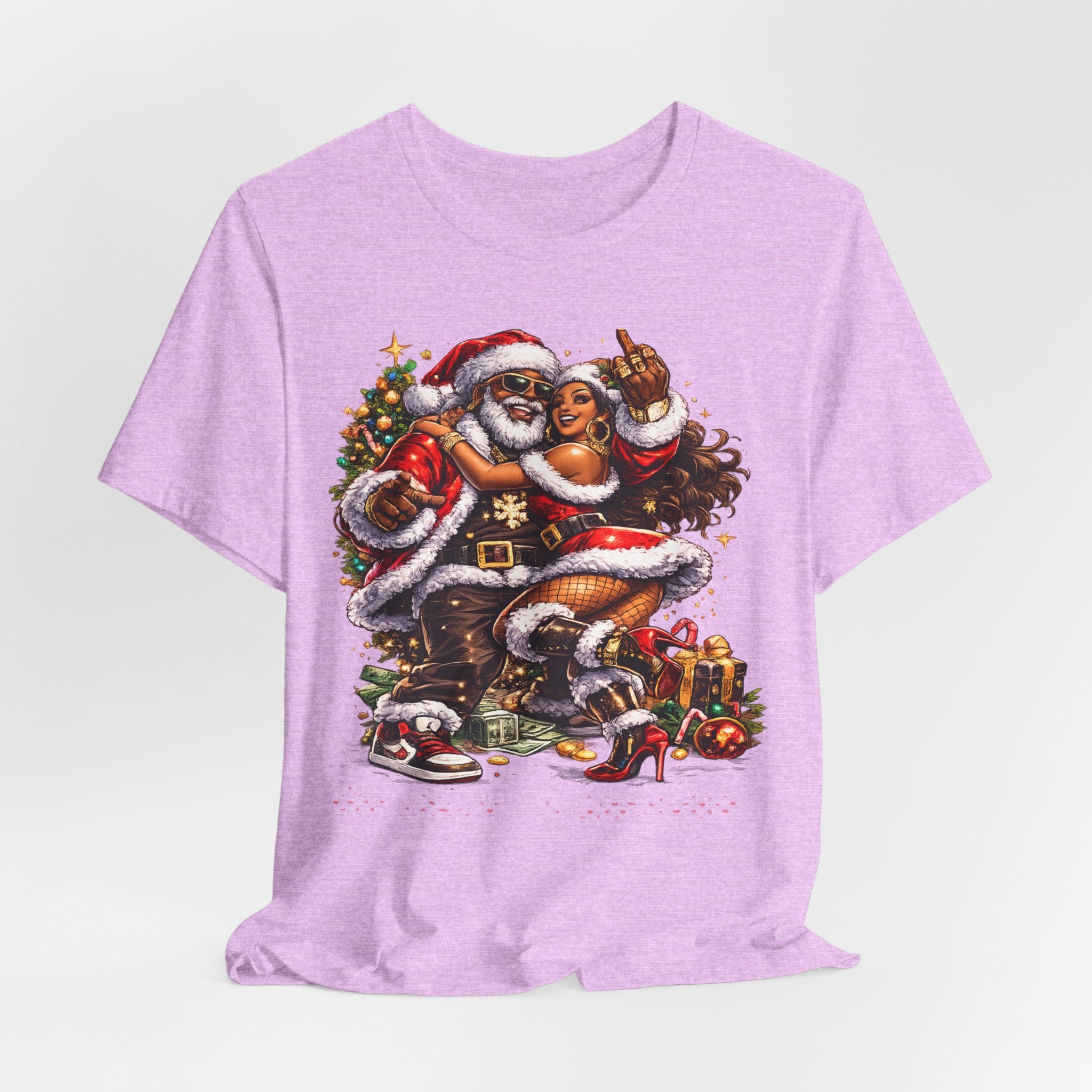 Hip Hop Santa & Mrs. Claus – Urban Christmas T-Shirt