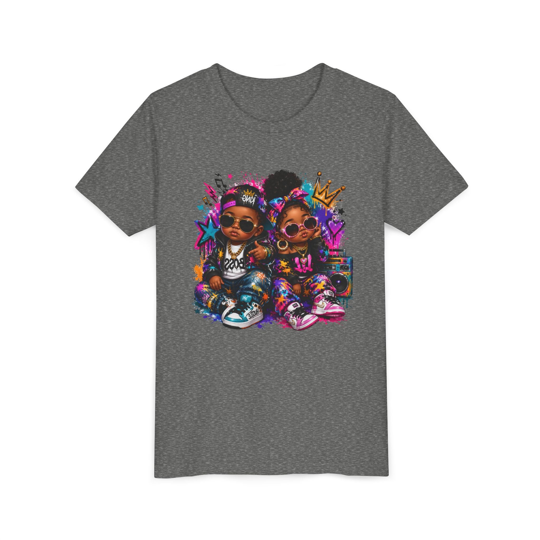 Lil King & Queen T-Shirt | Hip Hop Baby Graphic Tee | Urban Kids Streetwear Shirt