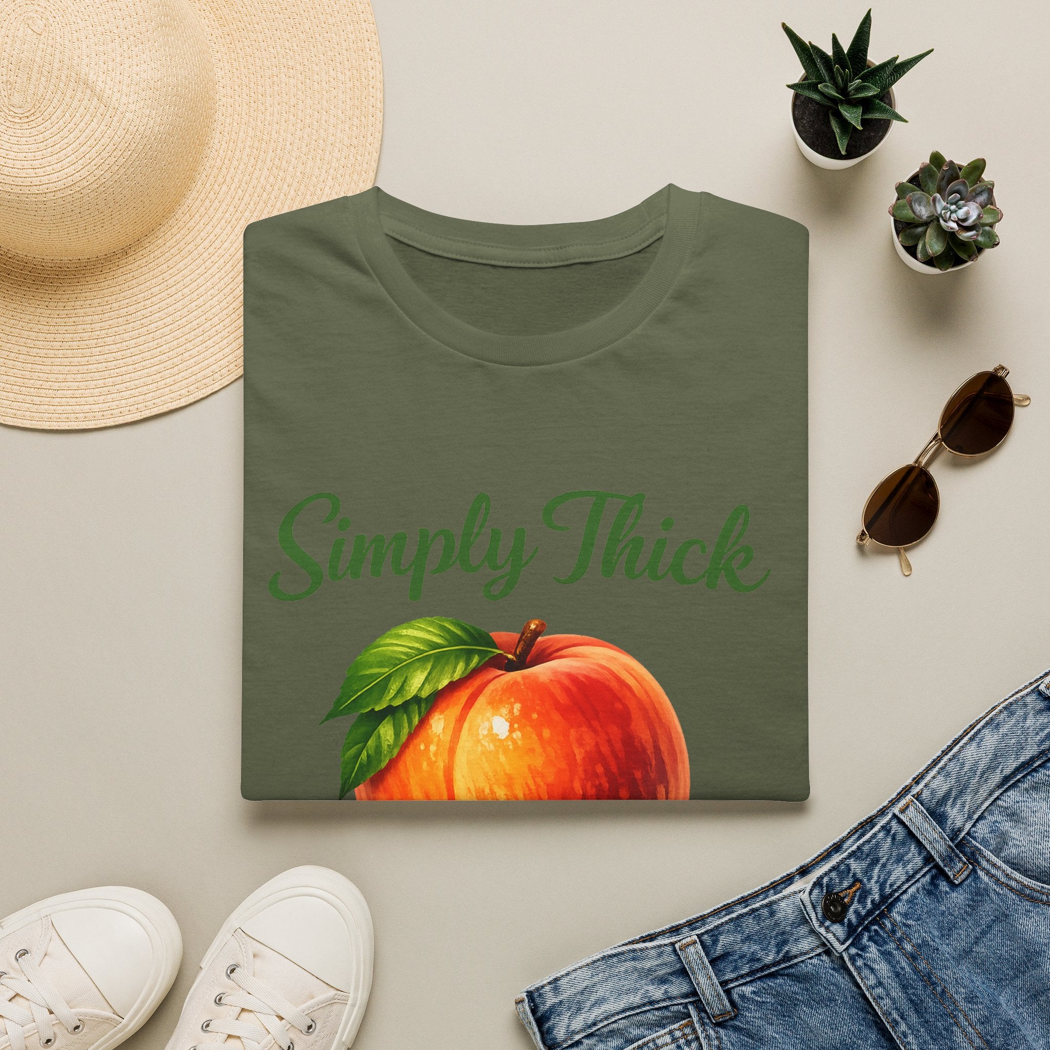 Simply Thick All Natural – Peach Graphic Tee