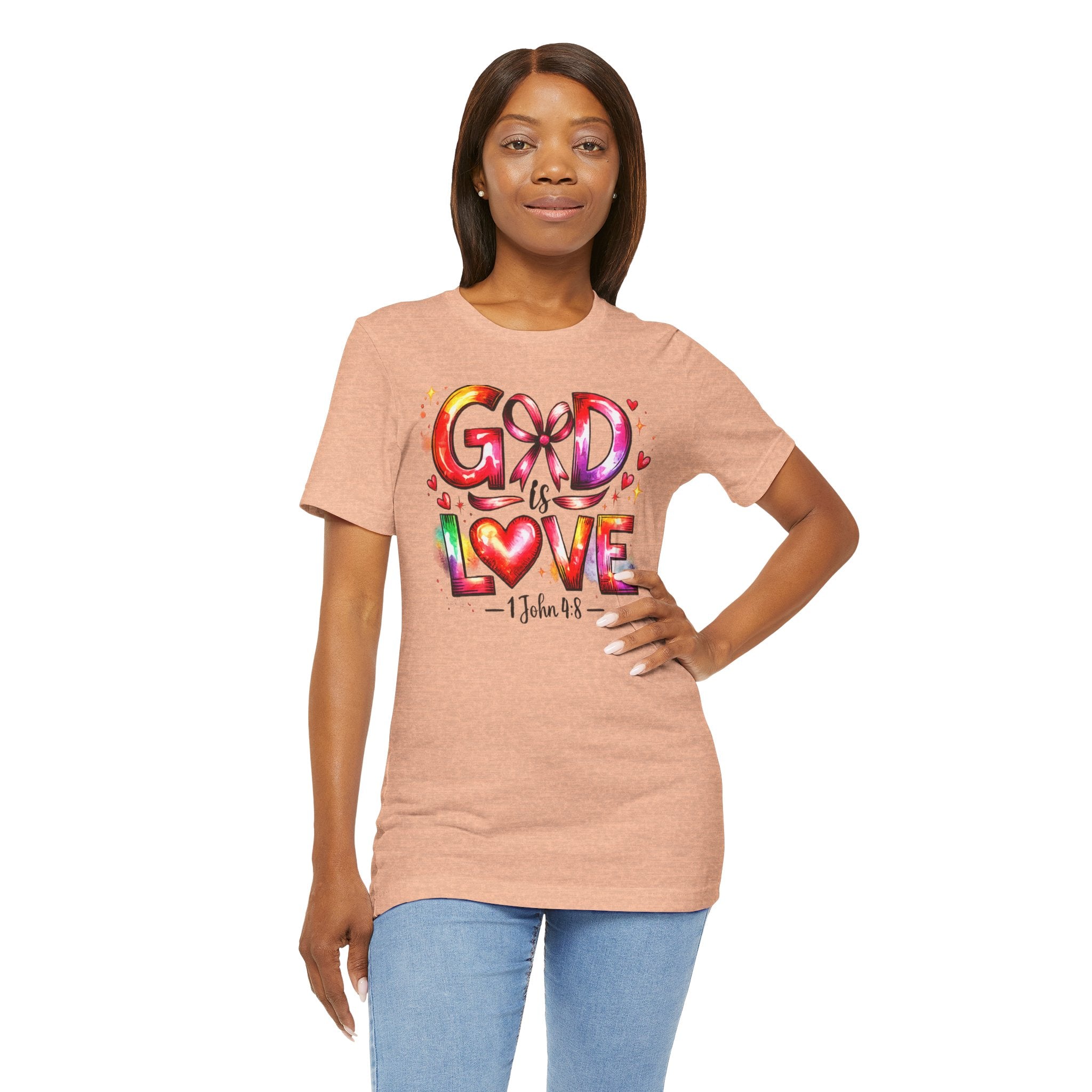 God is Love – 1 John 4:8 Christian Faith T-Shirt