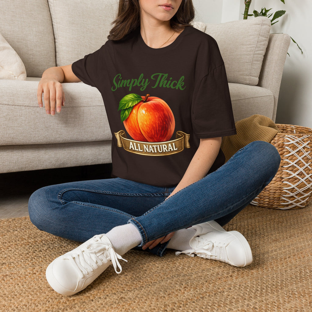 Simply Thick All Natural – Peach Graphic Tee