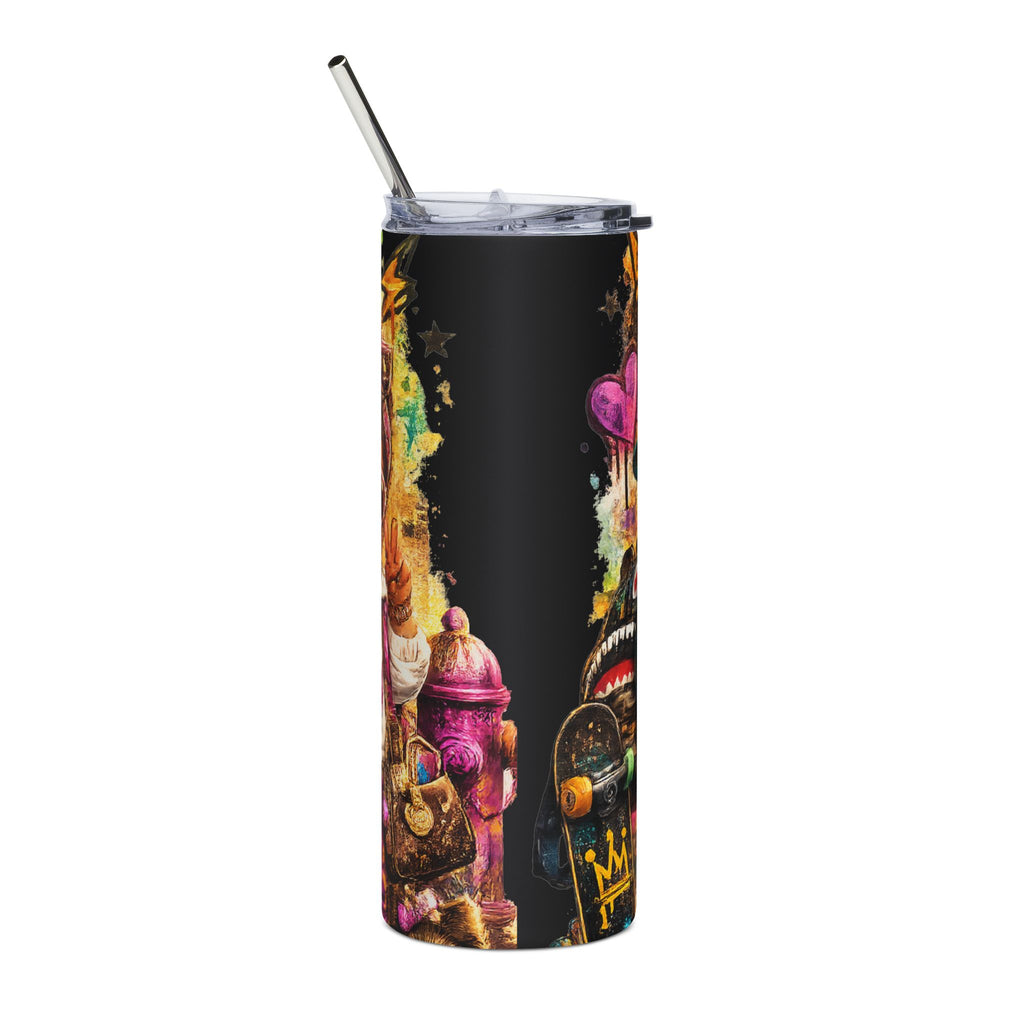 Lil Legend & Lil Queen Tumbler | Hip Hop Kids Graffiti Drinkware | Urban Streetwear Cup