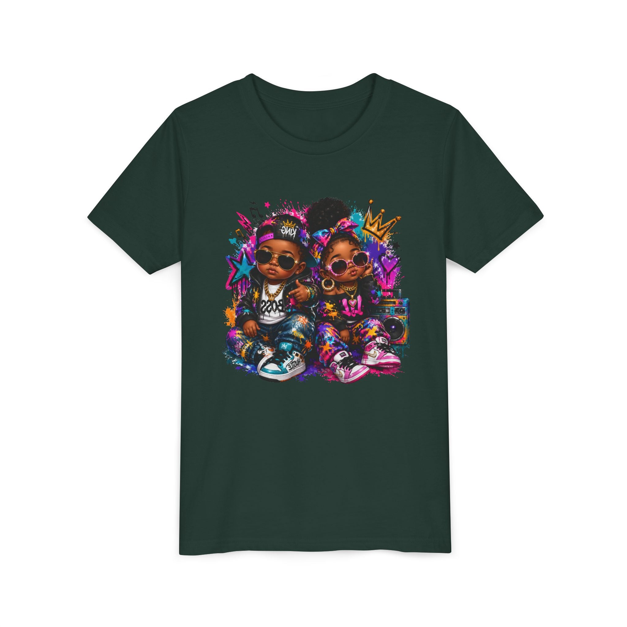 Lil King & Queen T-Shirt | Hip Hop Baby Graphic Tee | Urban Kids Streetwear Shirt