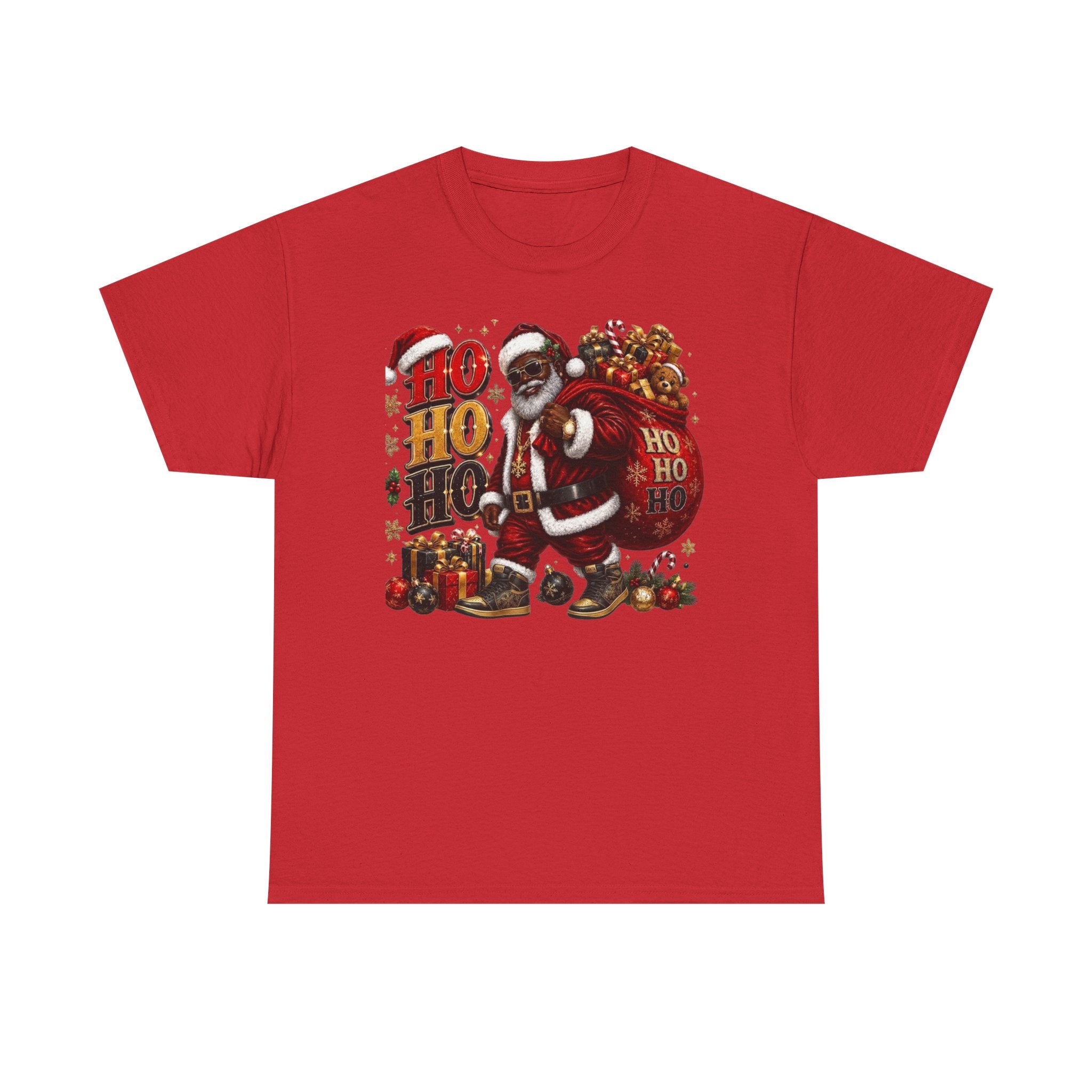 Black Santa Ho Ho Ho Shirt – Melanin Christmas Tee | Holiday Gift for Himz xc