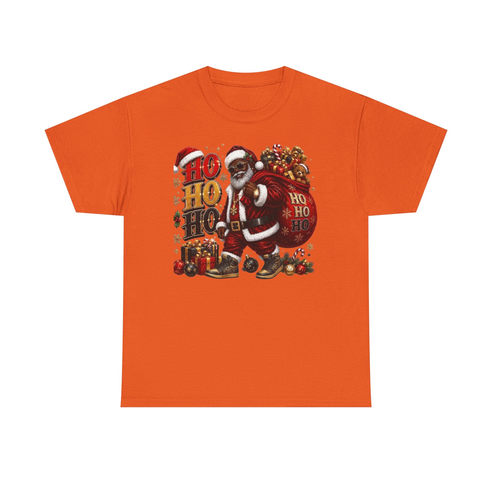 Black Santa Ho Ho Ho Shirt – Melanin Christmas Tee | Holiday Gift for Himz xc