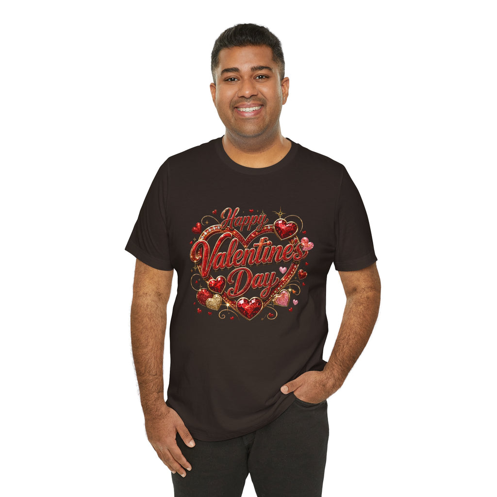 Happy Valentine's Day Glam Heart T-Shirt