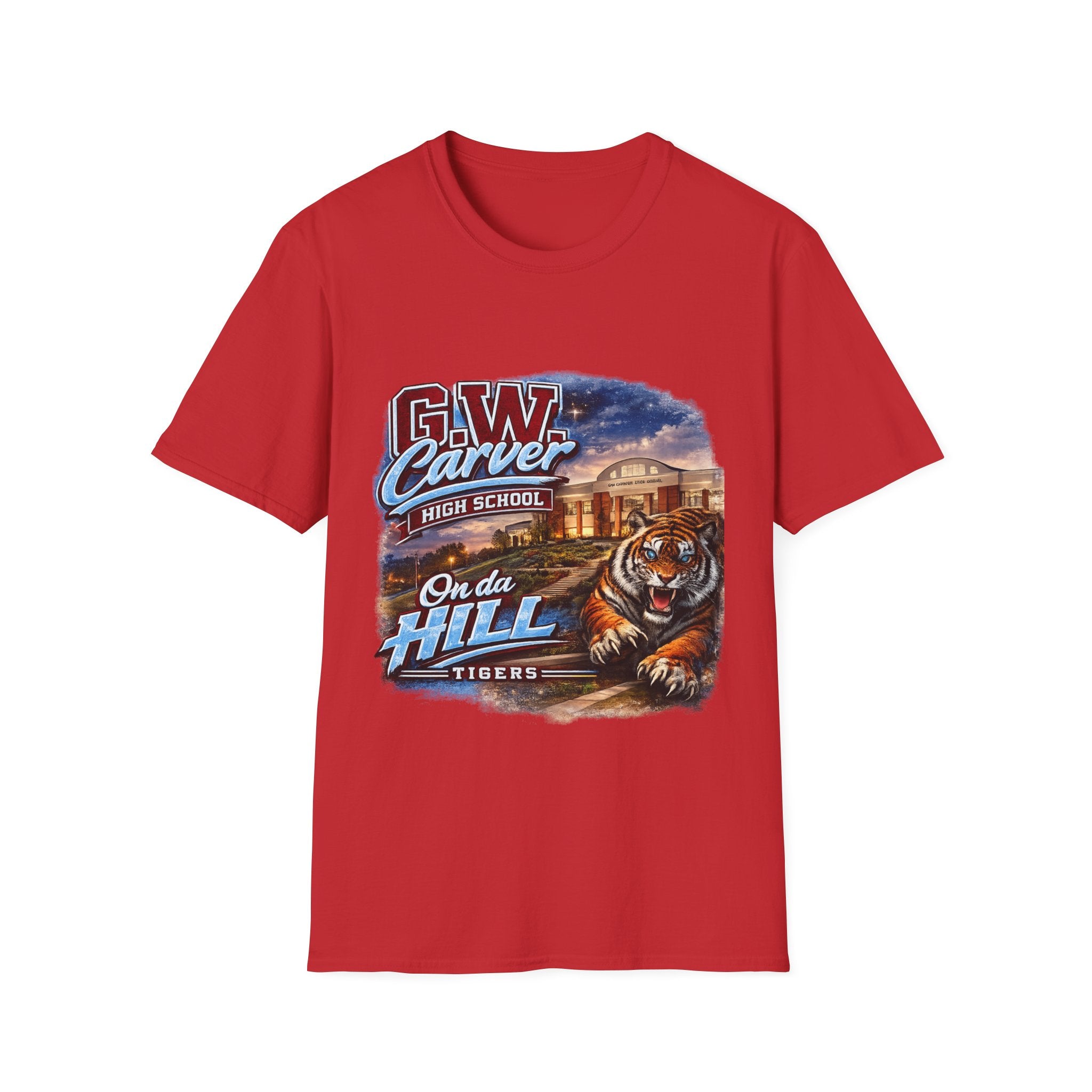 G.W. Carver High School Tigers T-Shirt | On Da Hill School Spirit Tee | Columbus GA Tiger Pride Graphic Tee